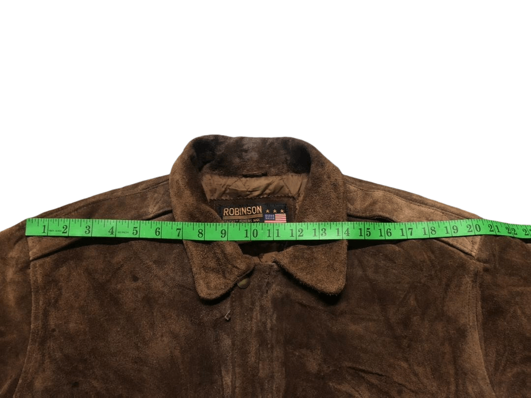 Robinson Les Bains 90s Robinson Les Bains Suede Leather US.Air Force Jacket Size US L / EU 52-54 / 3 - 23 Thumbnail