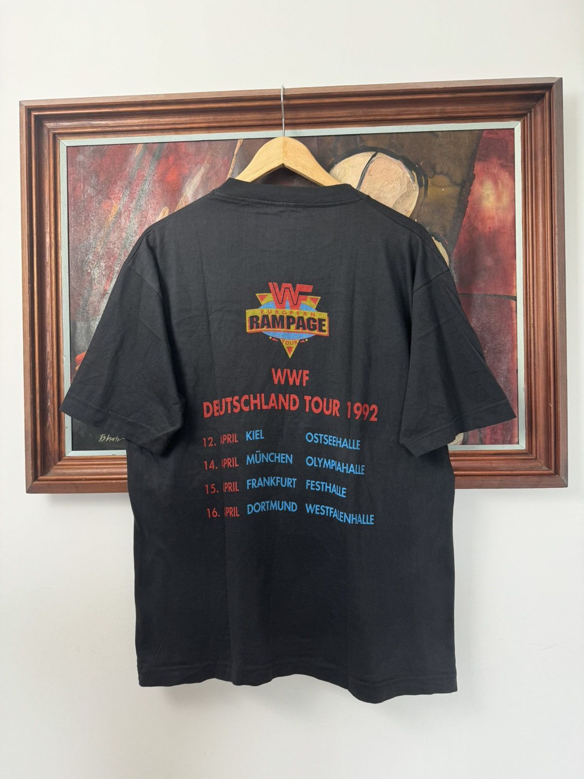 Rap Tees Undertaker Vintage WWE 1992 Rampage Wrestling Rap Tee OG 90s Size US L / EU 52-54 / 3 - 2 Thumbnail
