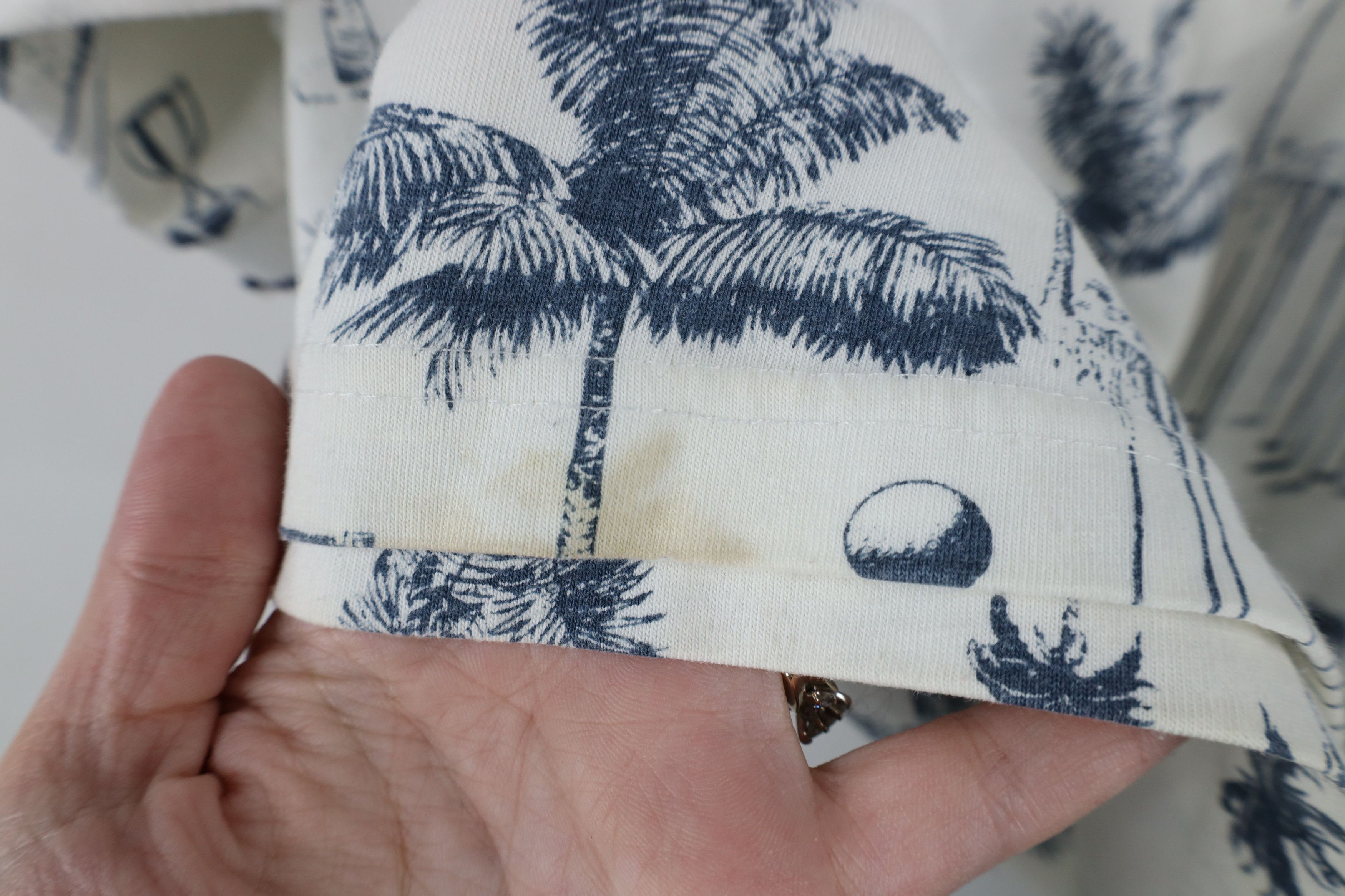 Vintage Vintage 90s All Over Print Golf Palm Tree Polo Shirt White Size US XXL / EU 58 / 5 - 11 Thumbnail