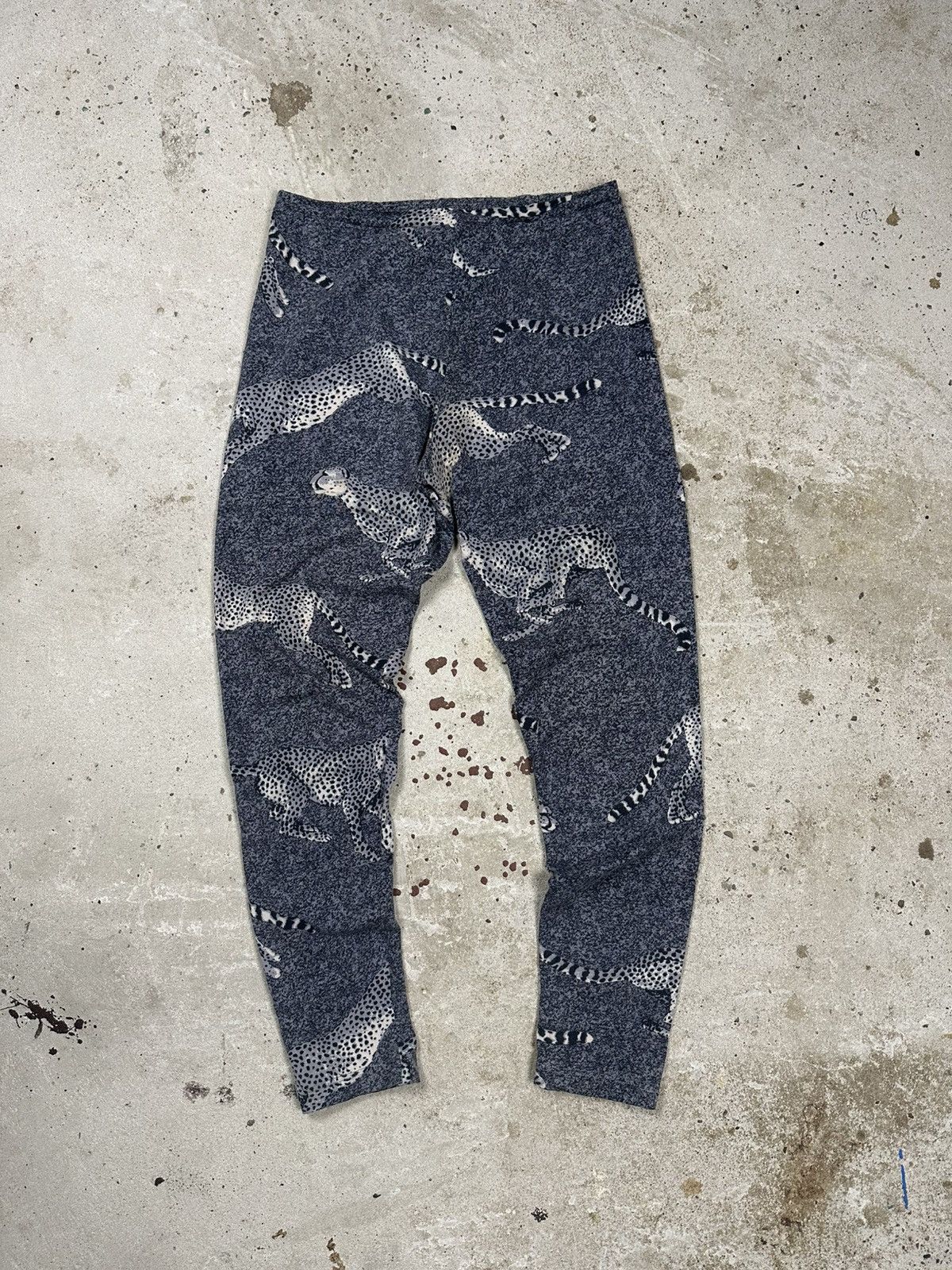 Kenzo × Vintage Vintage 90s Kenzo Jungle Gepard Print Animal Pants Leggins Size 32" / US 10 / IT 46 - 1 Thumbnail