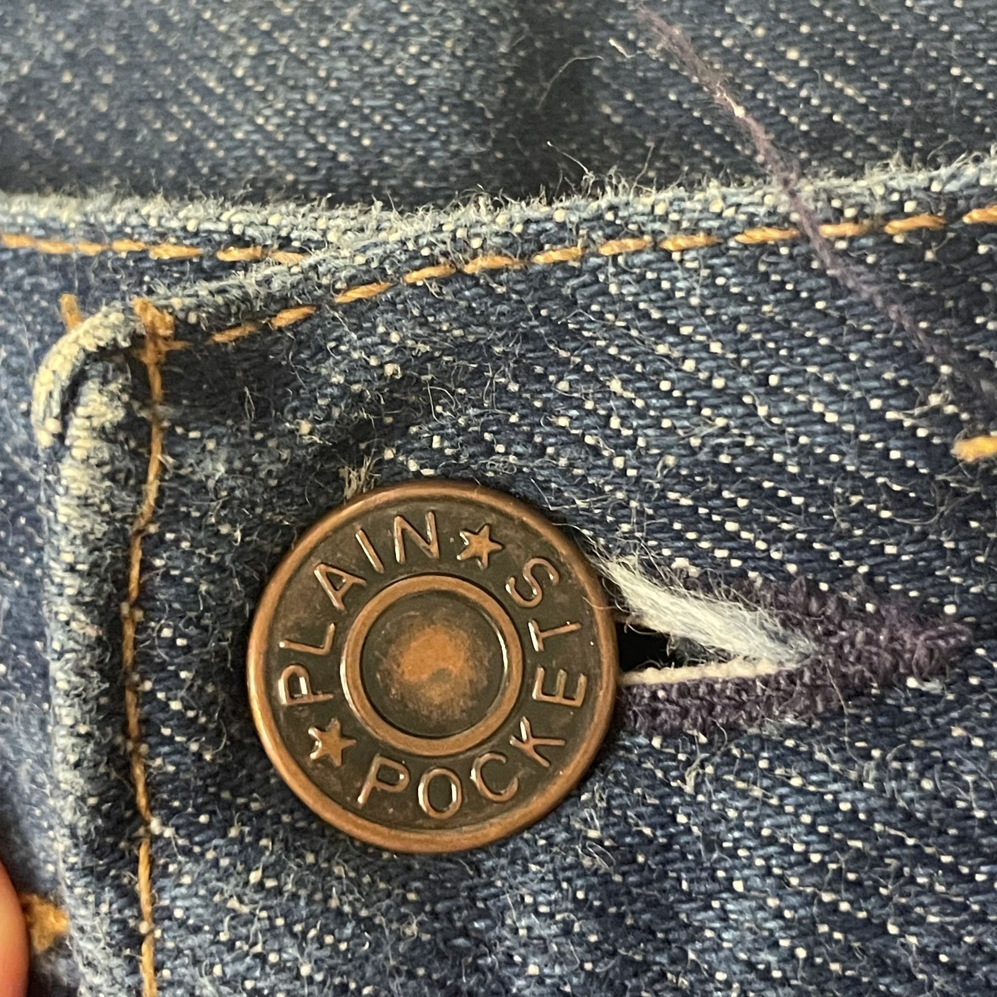 JCPenney Vtg JcPenney PLAIN POCKETS Blue Jean INDIGO Shorts Size US 32 / EU 48 - 3 Thumbnail