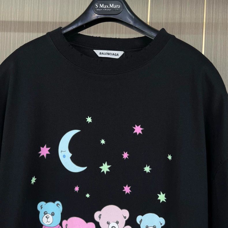 Balenciaga Balenciaga Moon Bear Destruction Printed Short Sleeve Size US M / EU 48-50 / 2 - 3 Thumbnail
