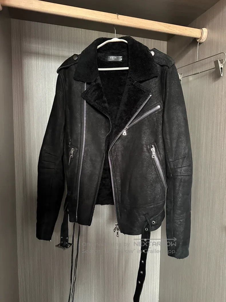 Amiri Amiri Leather and Fur Biker Jacket Size US S / EU 44-46 / 1 - 1 Thumbnail