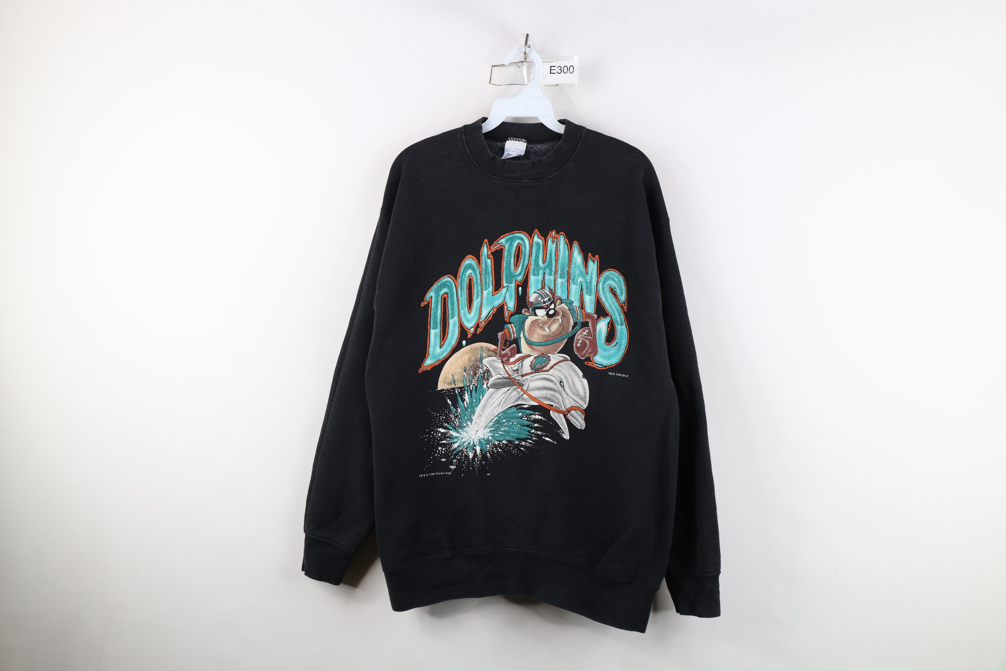 Vintage Vintage 90s Devil Miami Dolphins Football Sweatshirt USA Size US L / EU 52-54 / 3 - 1 Thumbnail