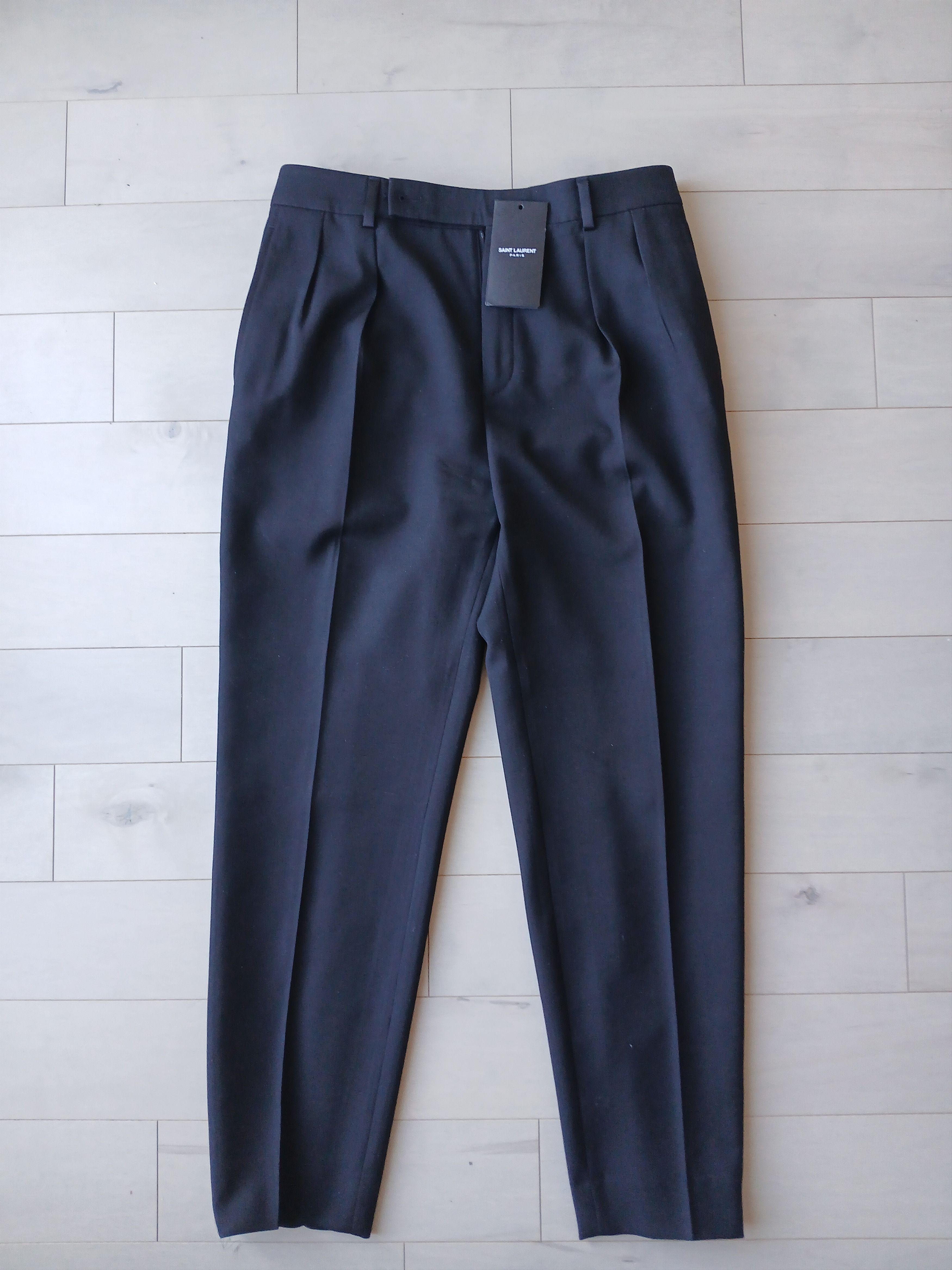 Saint Laurent Paris Saint Laurent Tapered Wool Trousers Size US 30 / EU 46 - 5 Thumbnail