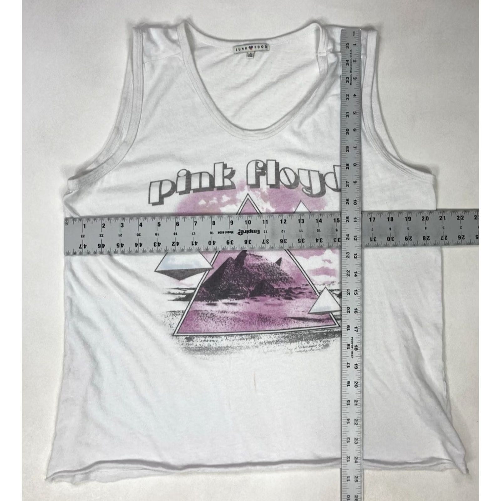 Junk Food Junk Food Pink Floyd Graphic Tank Top T-shirt Women Large White Sleeveless Music Size L / US 10 / IT 46 - 6 Thumbnail