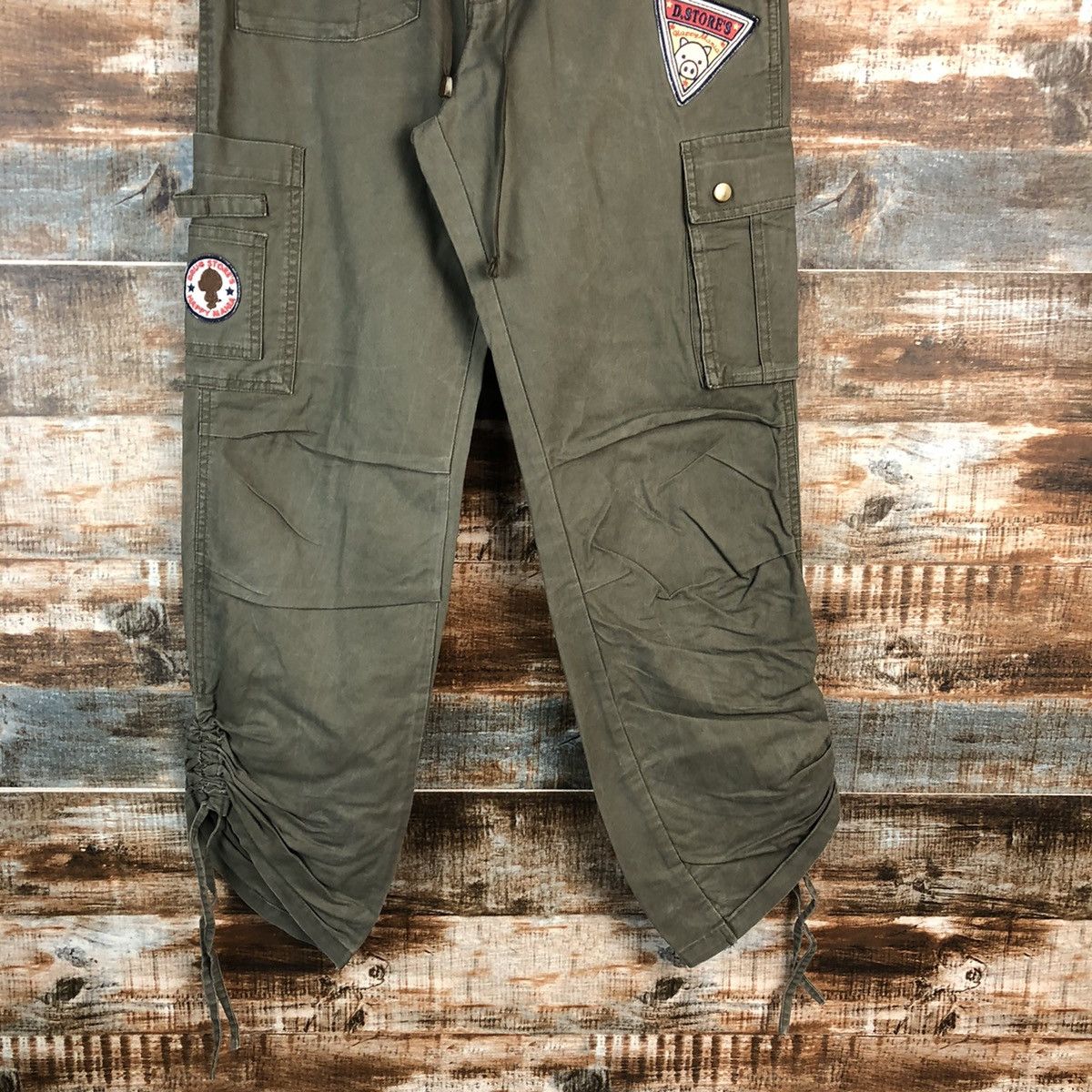 Japanese Brand Drug Store Green Cargo Multipocket Pants #A2418 Size US 27 - 3 Thumbnail