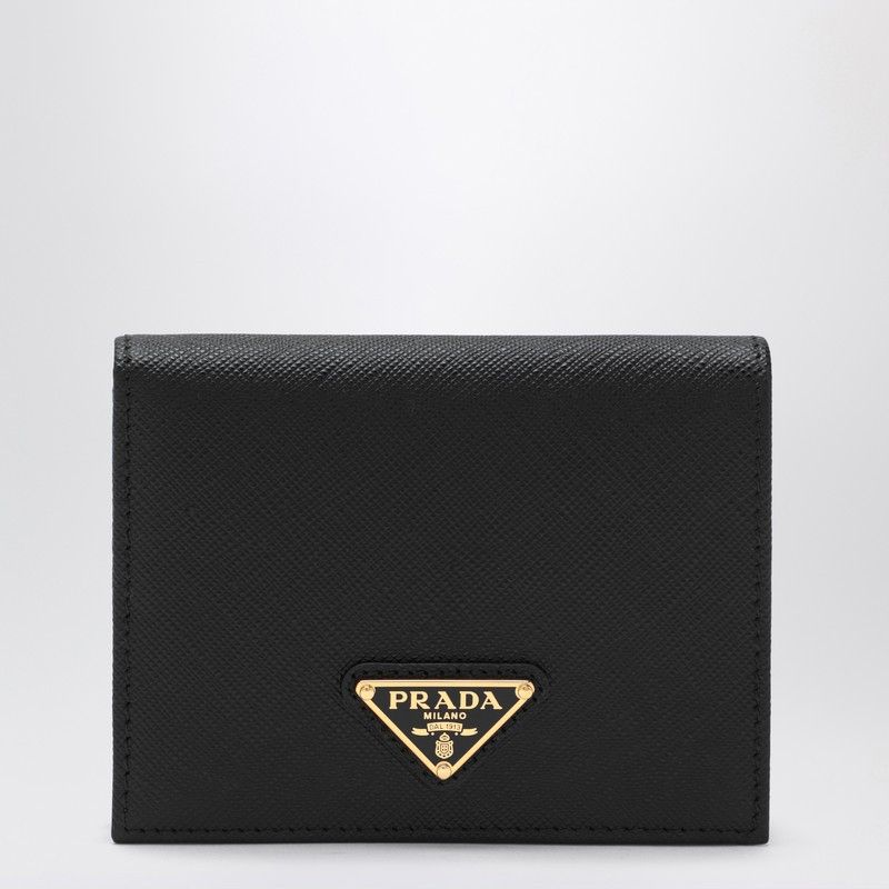 Prada Prada Black Saffiano Leather Small Wallet Size ONE SIZE - 1 Thumbnail