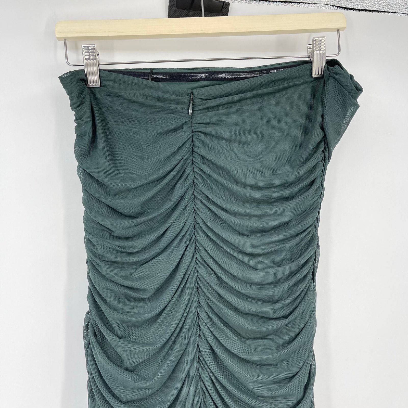 Amanda Uprichard Amanda Uprichard | Anja Mini Dress in Moss Green M Size M / US 6-8 / IT 42-44 - 9 Thumbnail