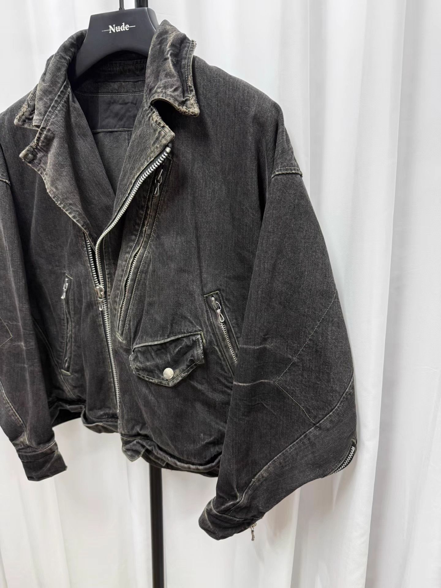 Julius Julius Distressed Washed Denim Jacket K20 Size US S / EU 44-46 / 1 - 2 Thumbnail