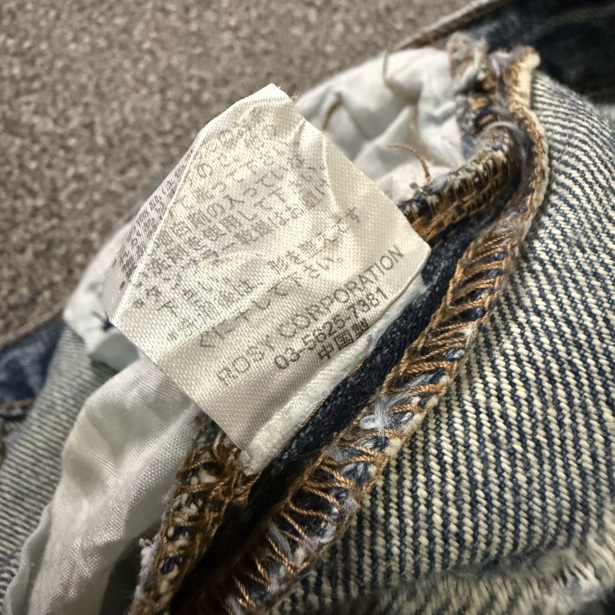 Tornado Mart Fudge Studded Stone Destroyed Jeans Denim Hysteric Y2k Style Size US 34 / EU 50 - 15 Thumbnail