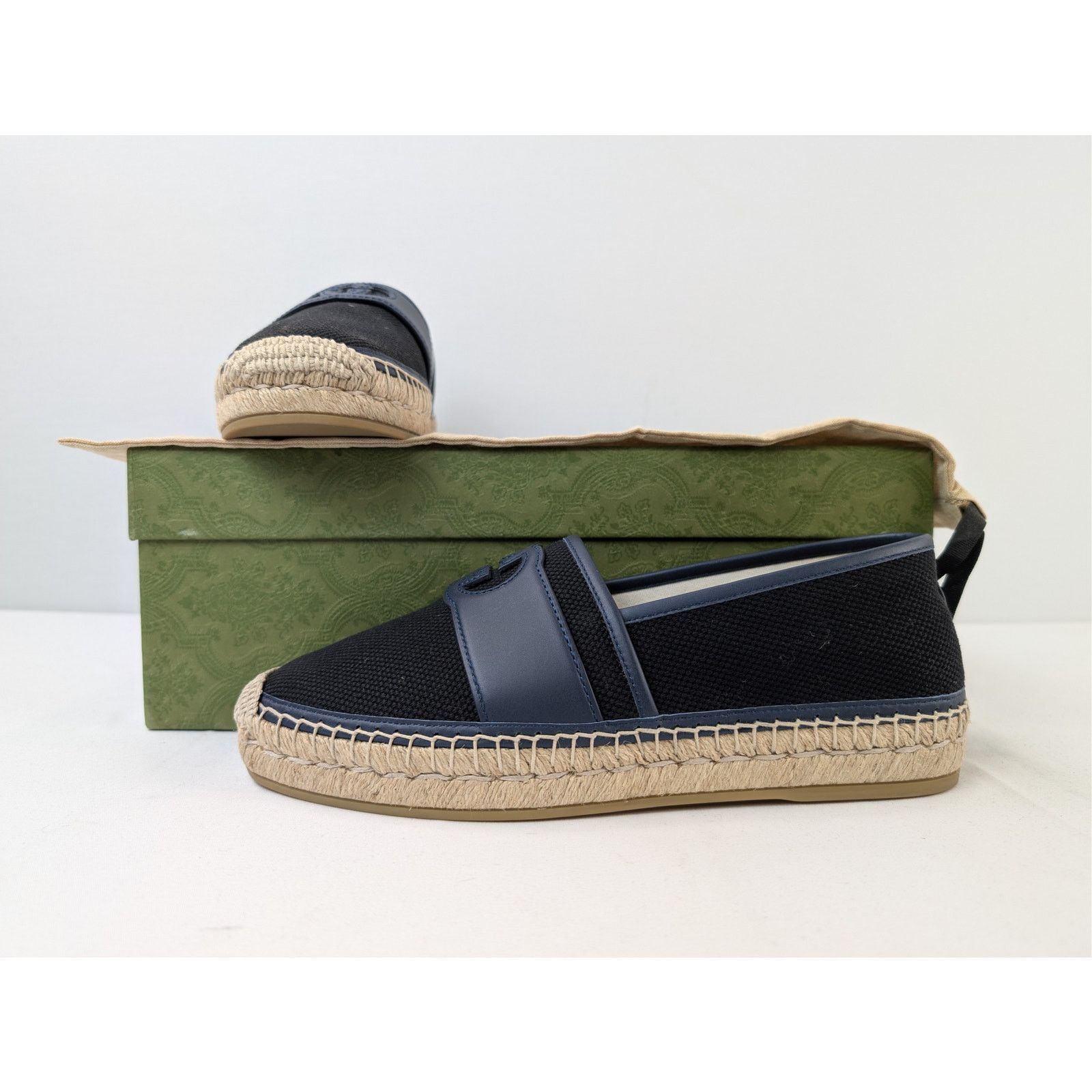 Gucci o1rshd1 espadrilles Shoes Loafers boots in Black/Blue Size US 9 / EU 42 - 20 Thumbnail