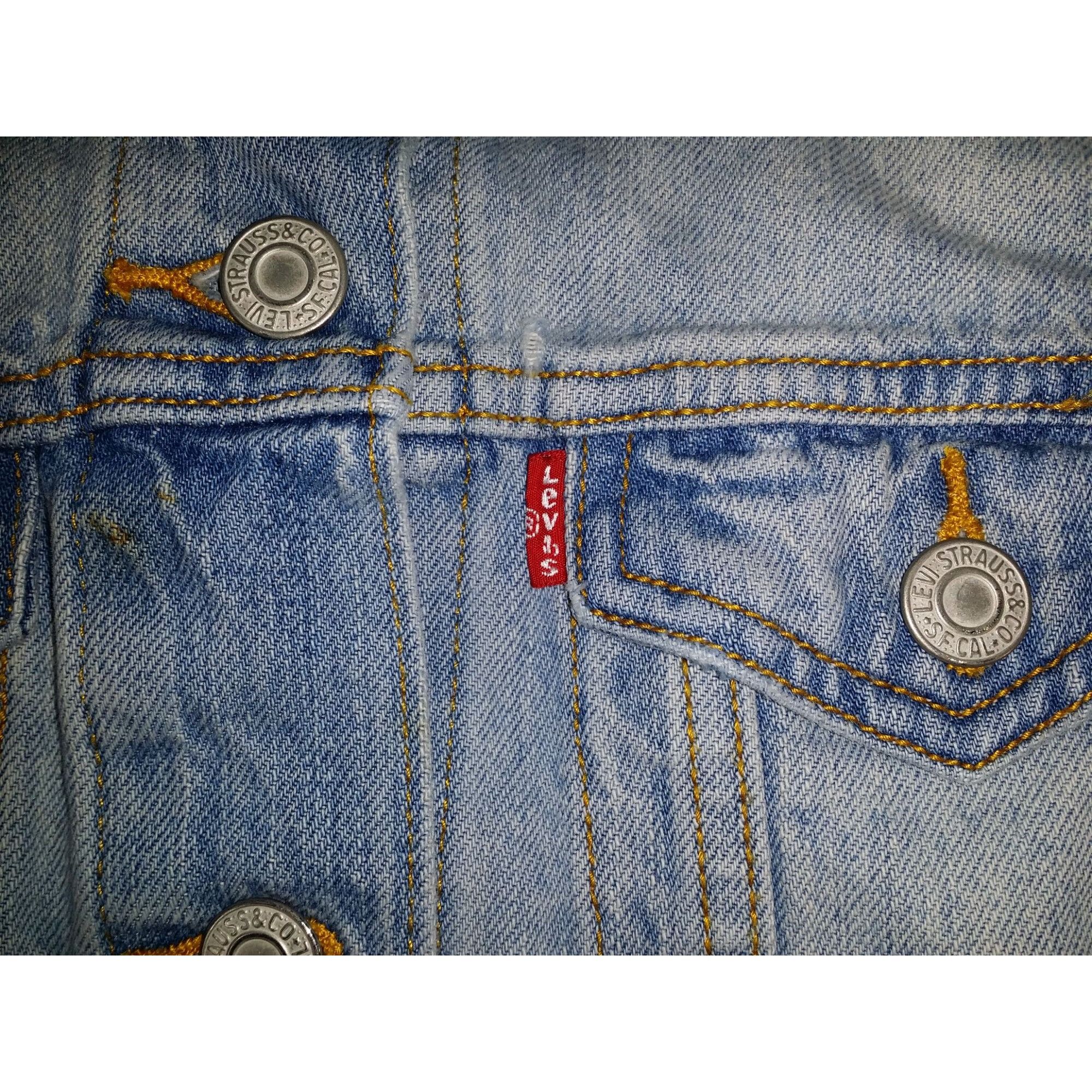 Levi's Levi Strauss Jacket Youth Girls Sz XL Sleeveless Denim Blue Size XS / US 0-2 / IT 36-38 - 4 Thumbnail