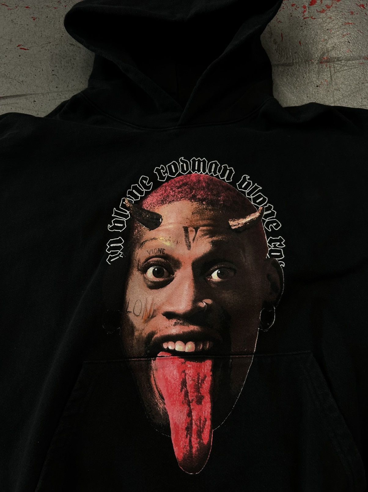 Vlone Vlone Rodman Devil Hoodie Size 2XL Size US XXL / EU 58 / 5 - 2 Thumbnail