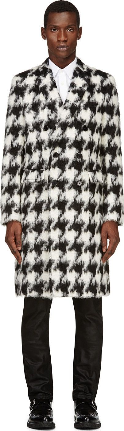 Saint Laurent Paris Saint laurent 14FW camel hair houndstooth double coat sz50 Size US M / EU 48-50 / 2 - 9 Thumbnail