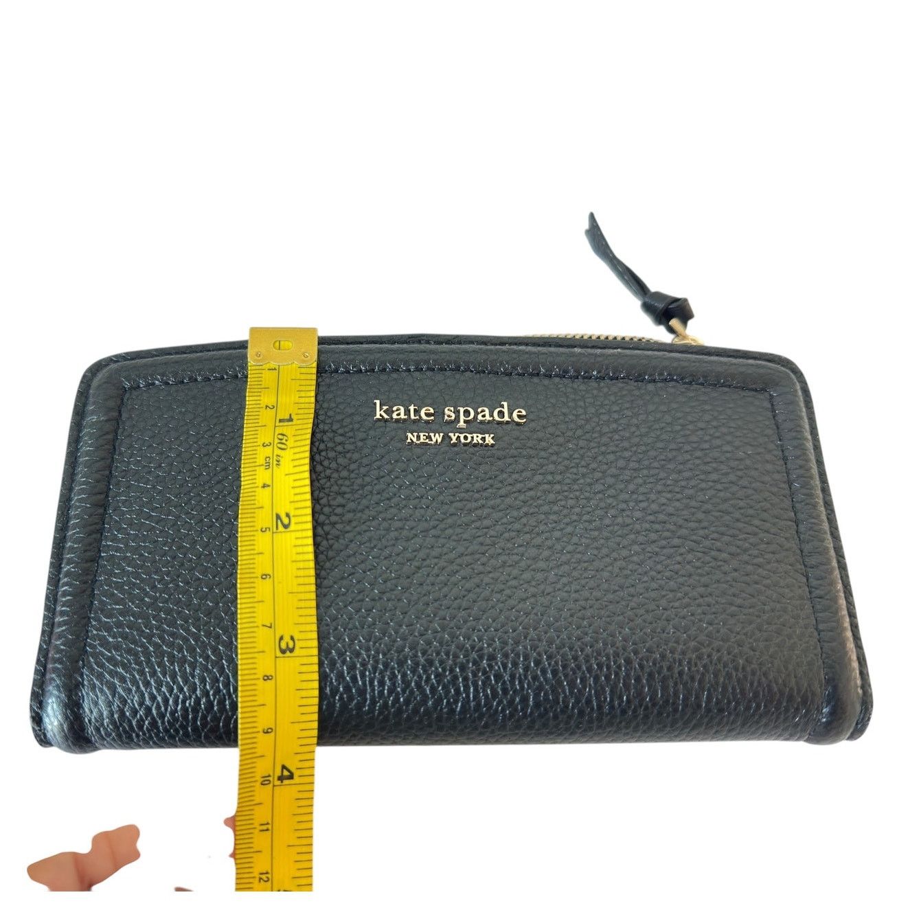 Kate Spade Kate Spade Knott pebble leather slim zip Black wallet Size ONE SIZE - 9 Thumbnail
