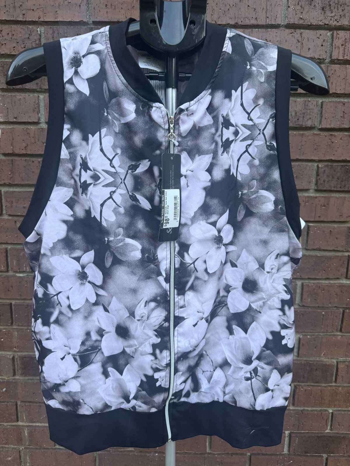 Other So Danca Kaia Vest Floral Flower Black Adult Medium Dance Size M / US 6-8 / IT 42-44 - 2 Thumbnail