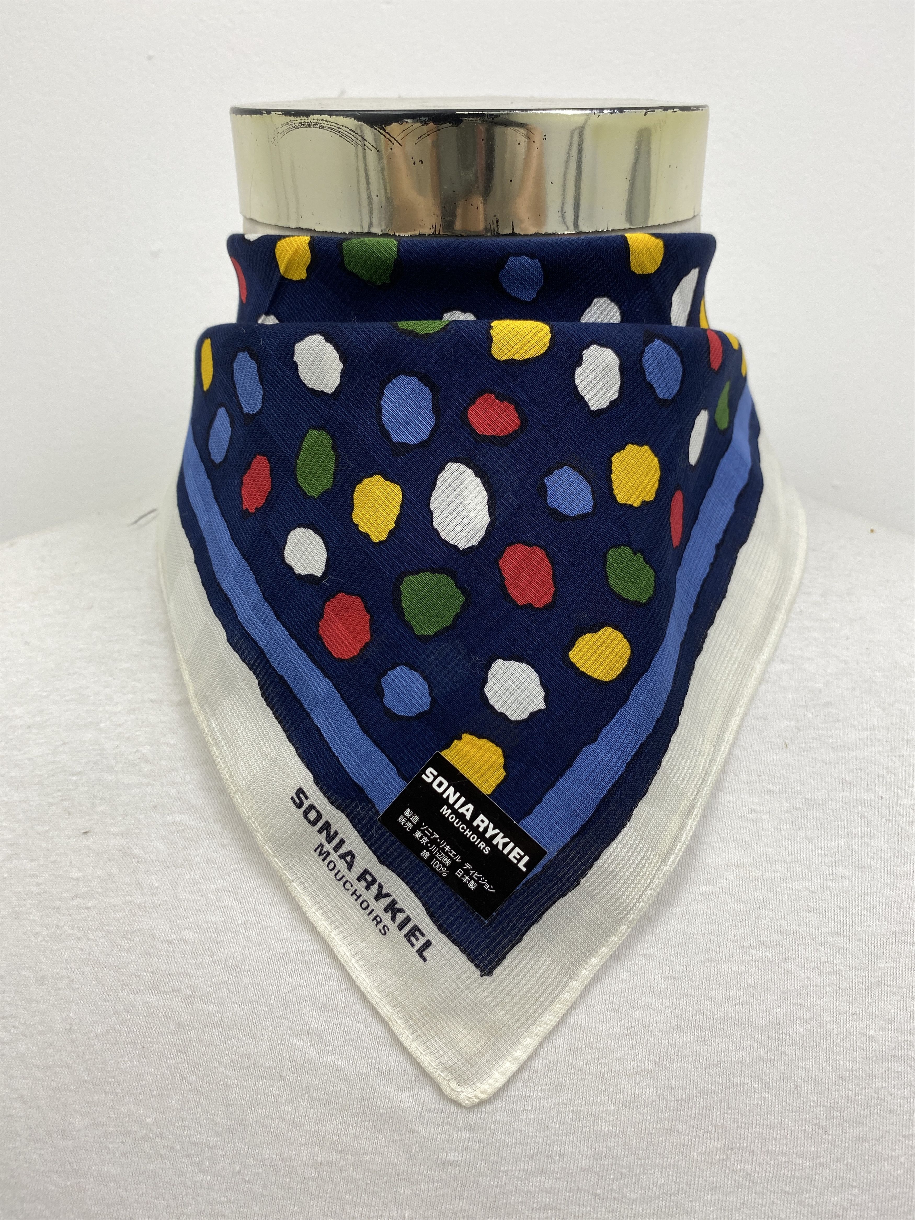 Sonia Rykiel × Vintage Sonia Rykiel Handkerchief Pocketsquares HKC0293 Size ONE SIZE - 2 Thumbnail