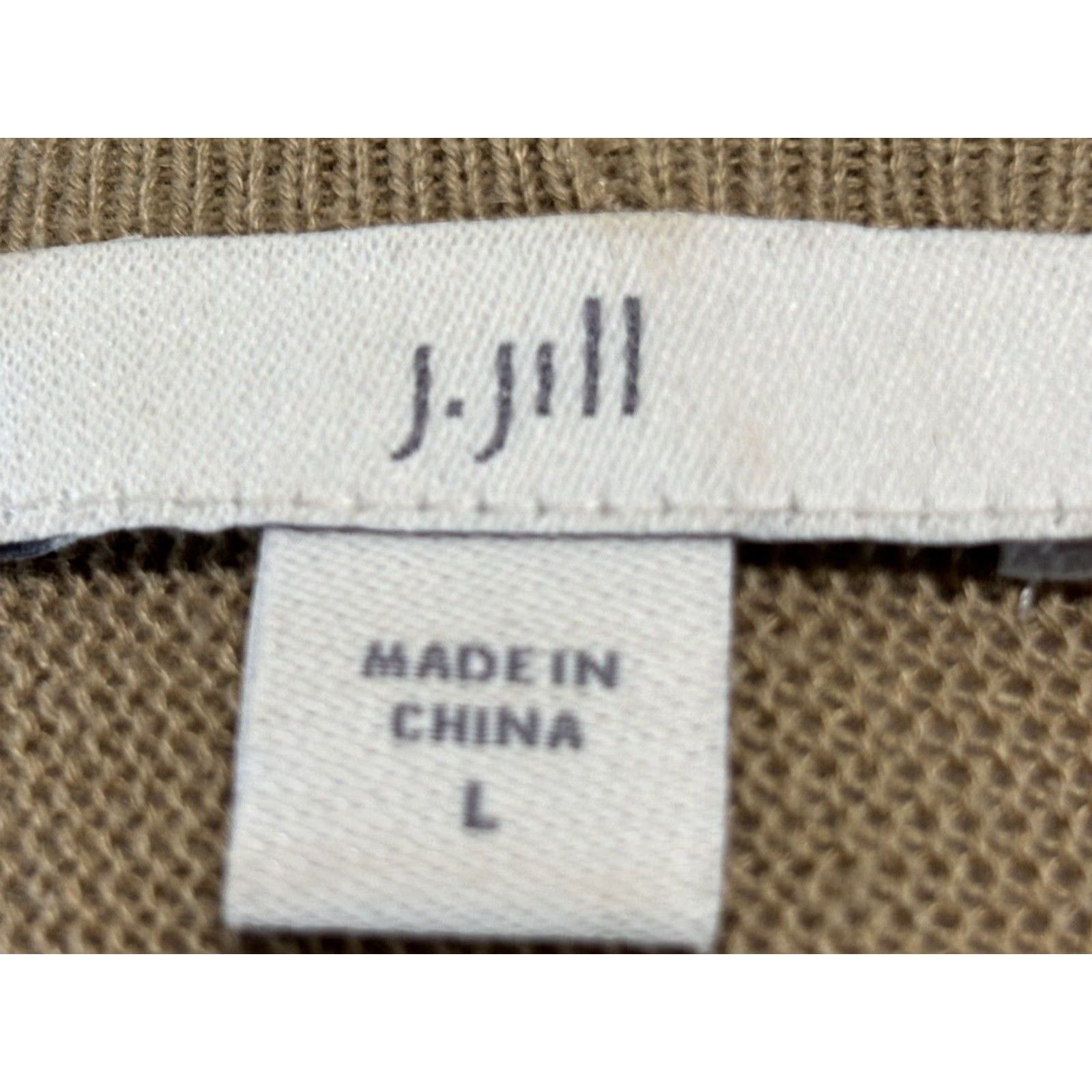 J. Jill J. Jill Linen Blend Cardigan Sweater Open Front Long Sleeve Women Size Large Brown Size L / US 10 / IT 46 - 7 Thumbnail