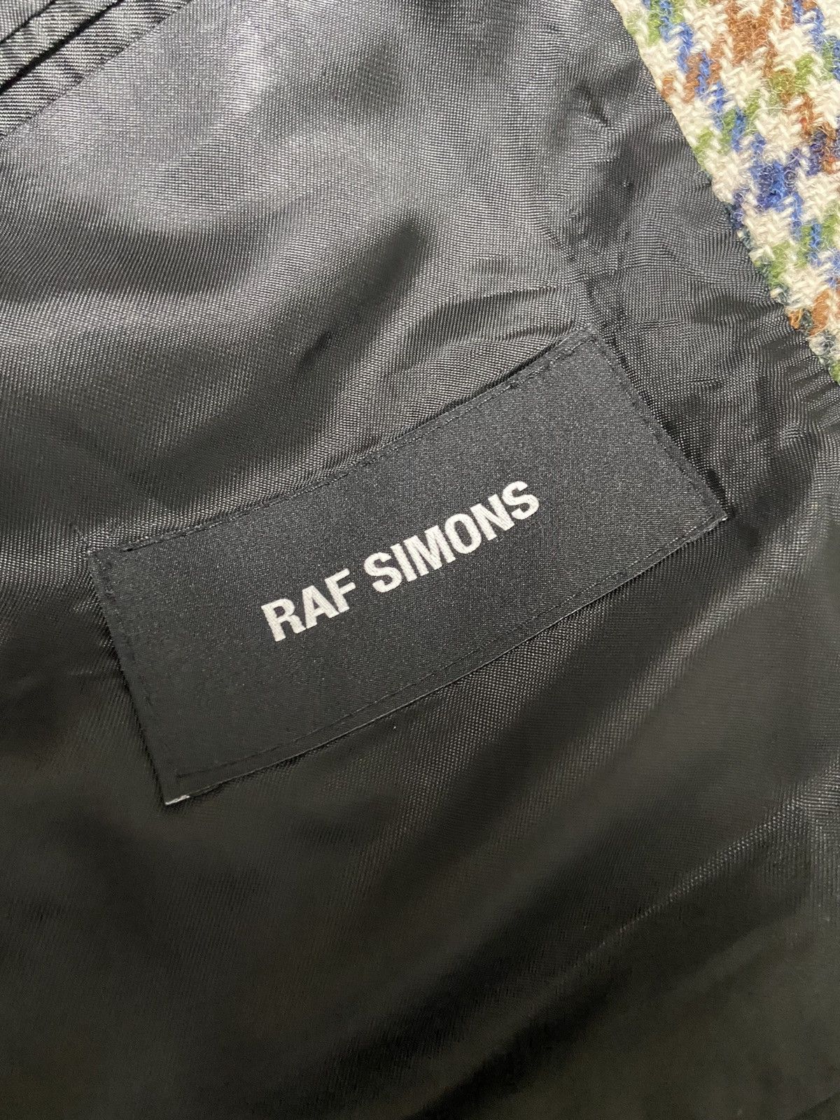 Raf Simons 46 Raf Simons multi color houndtooth blazer jacket Size 46R - 7 Thumbnail