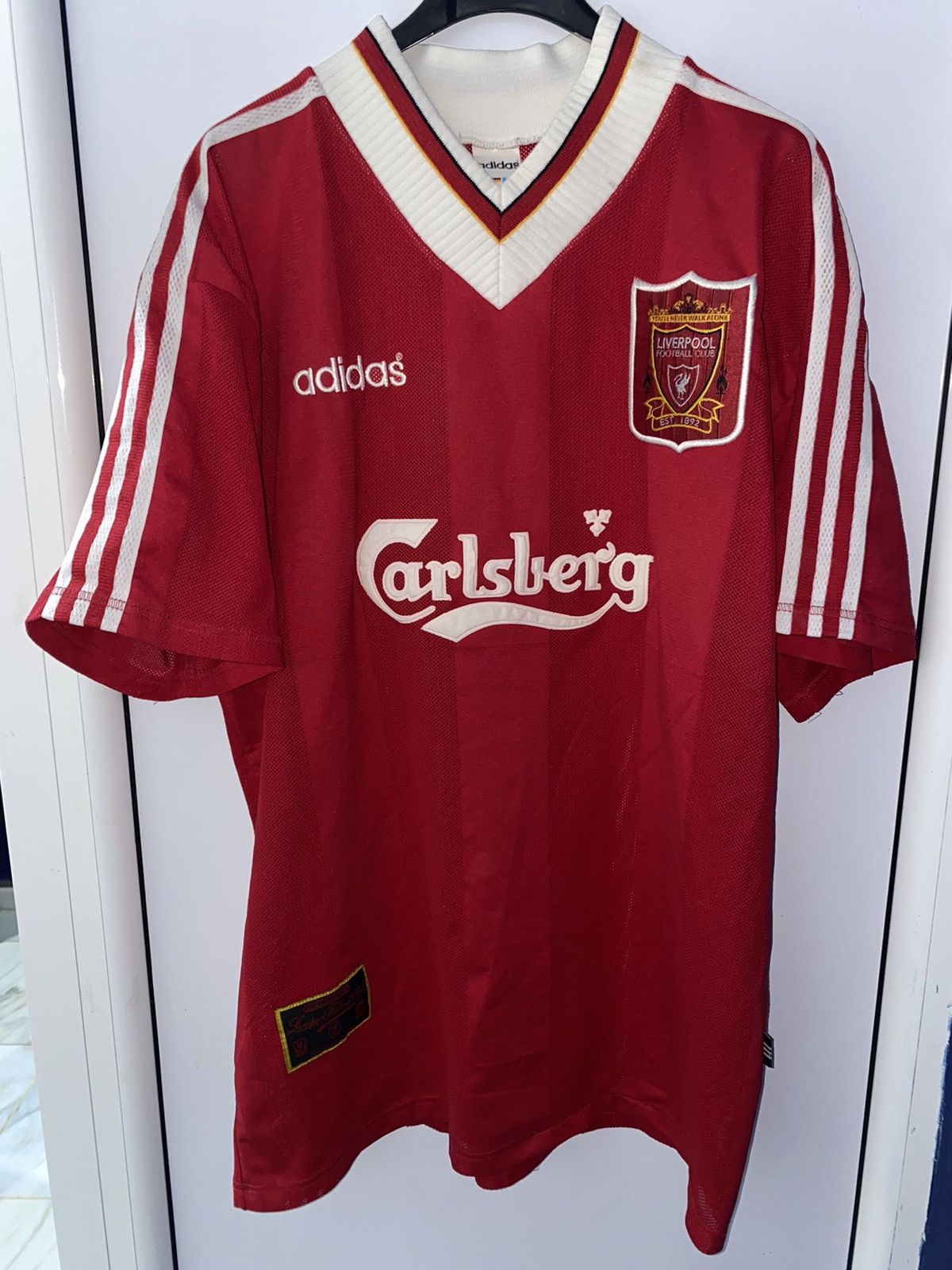 Liverpool 1994/96 Third Yellow Shirt Kit Retro XXL