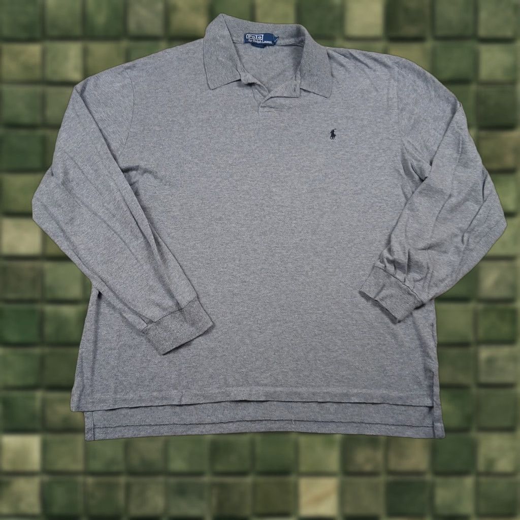Polo Ralph Lauren Polo Ralph Lauren Long Sleeve Polo Shirt Mens XL Extra Large Johnny Collar Shirt Size US XL / EU 56 / 4 - 1 Thumbnail