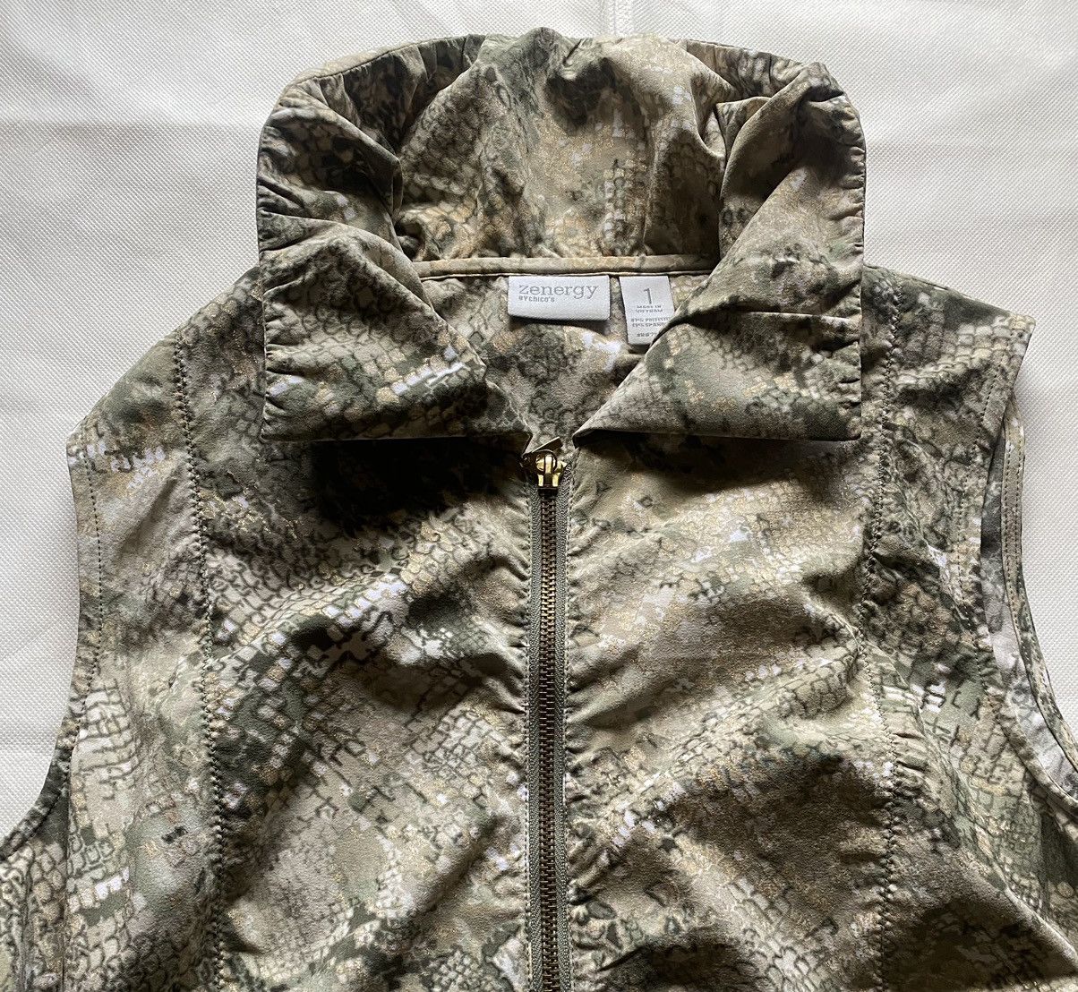 Chicos Zenergy x Chico’s Desert Camouflage lightweight vest 0 Size XS / US 0-2 / IT 36-38 - 6 Thumbnail