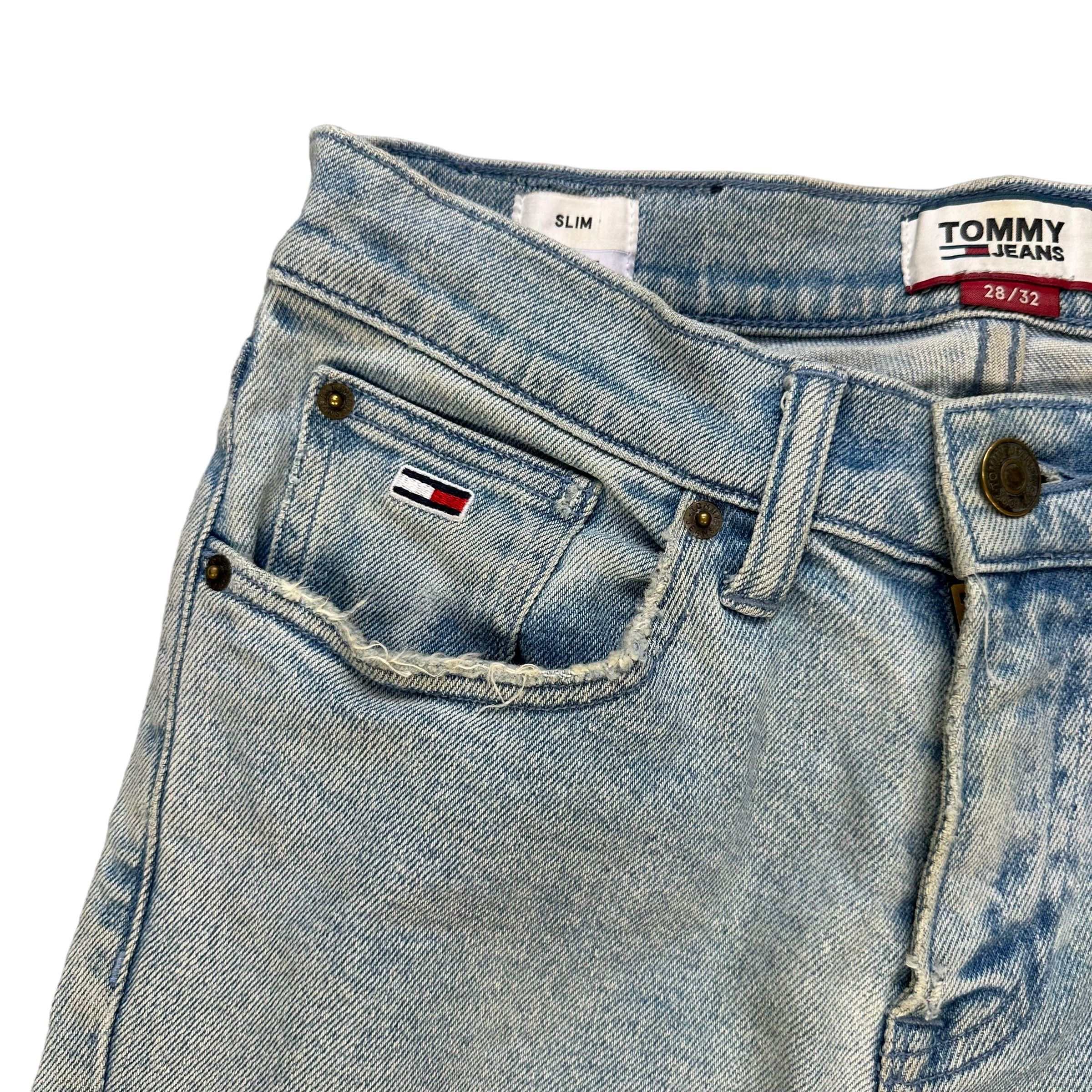 Tommy Hilfiger TOMMY JEANS SLIM FIT WASHED DENIM PANT #9113-58 Size US 28 / EU 44 - 3 Thumbnail