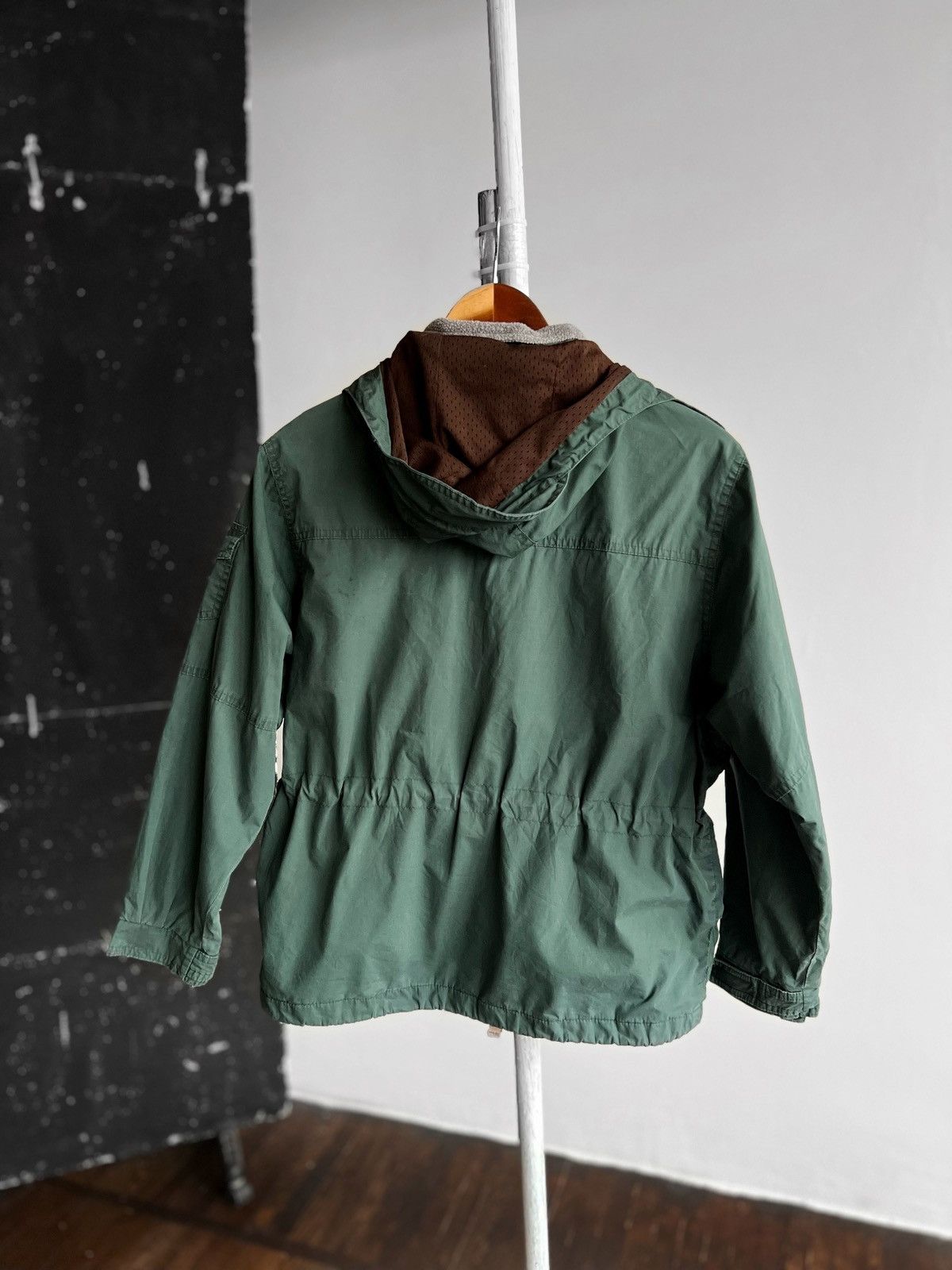 Napapijri × Vintage Napapijri Vintage 00s Full Zip Windbreaker Green LS Jacket Size S / US 4 / IT 40 - 3 Thumbnail