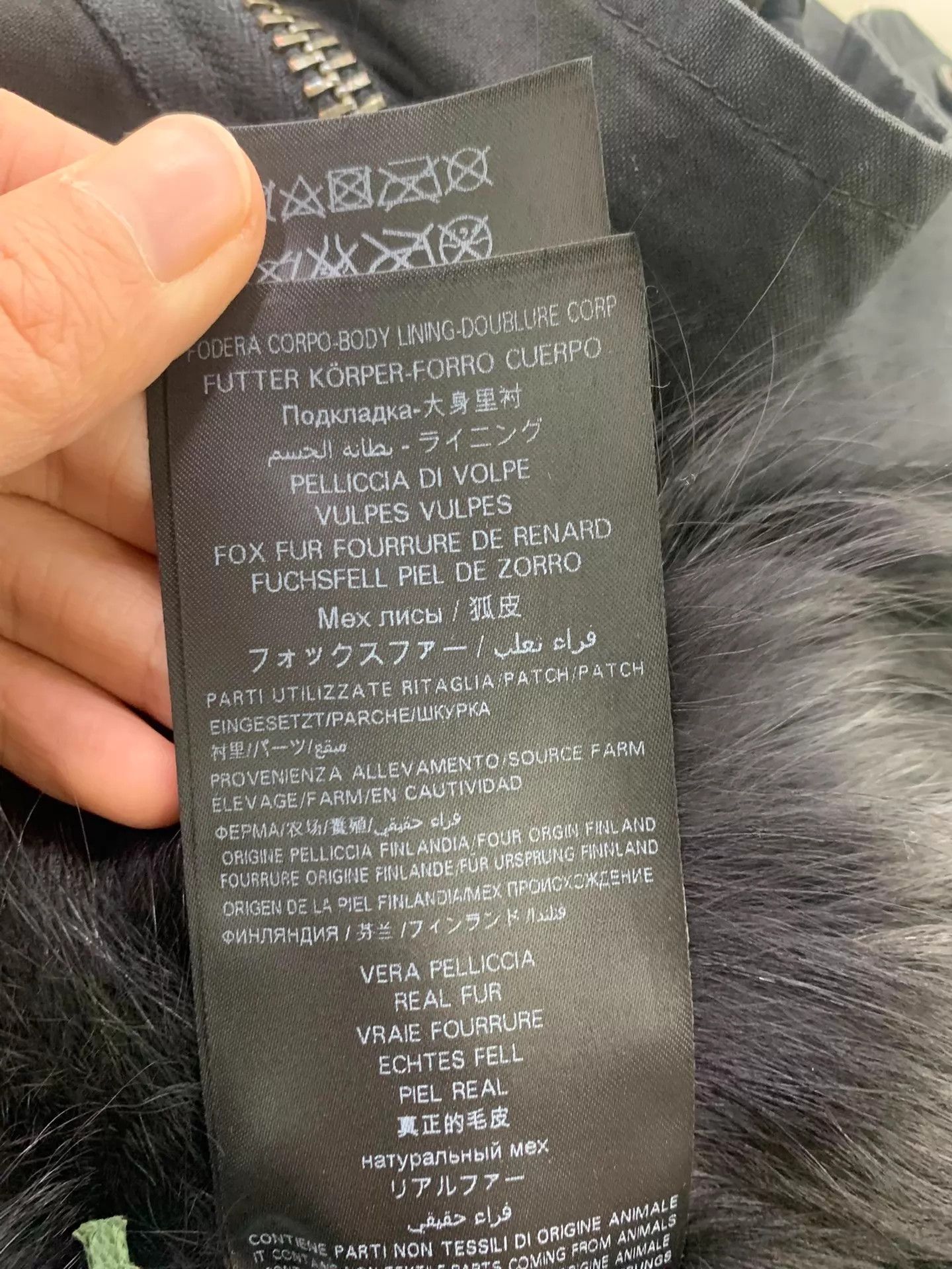 MR & MRS ITALY Mr&Mrs black fur collar parka xs new Size US XS / EU 42 / 0 - 8 Thumbnail