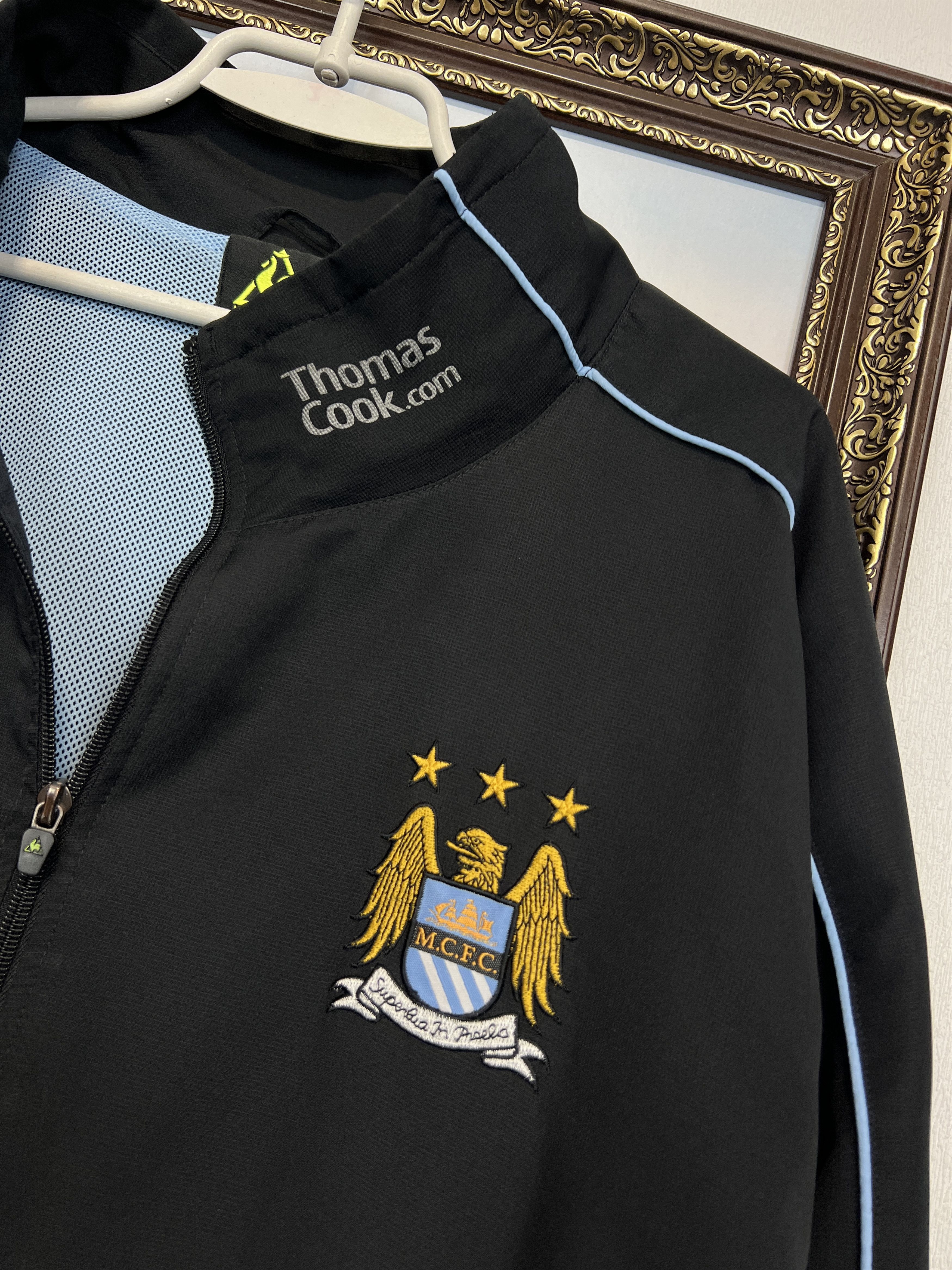 Le Coq Sportif Vintage Manchester City Football Track Set Suit Jacket Pants Size US XXL / EU 58 / 5 - 3 Thumbnail