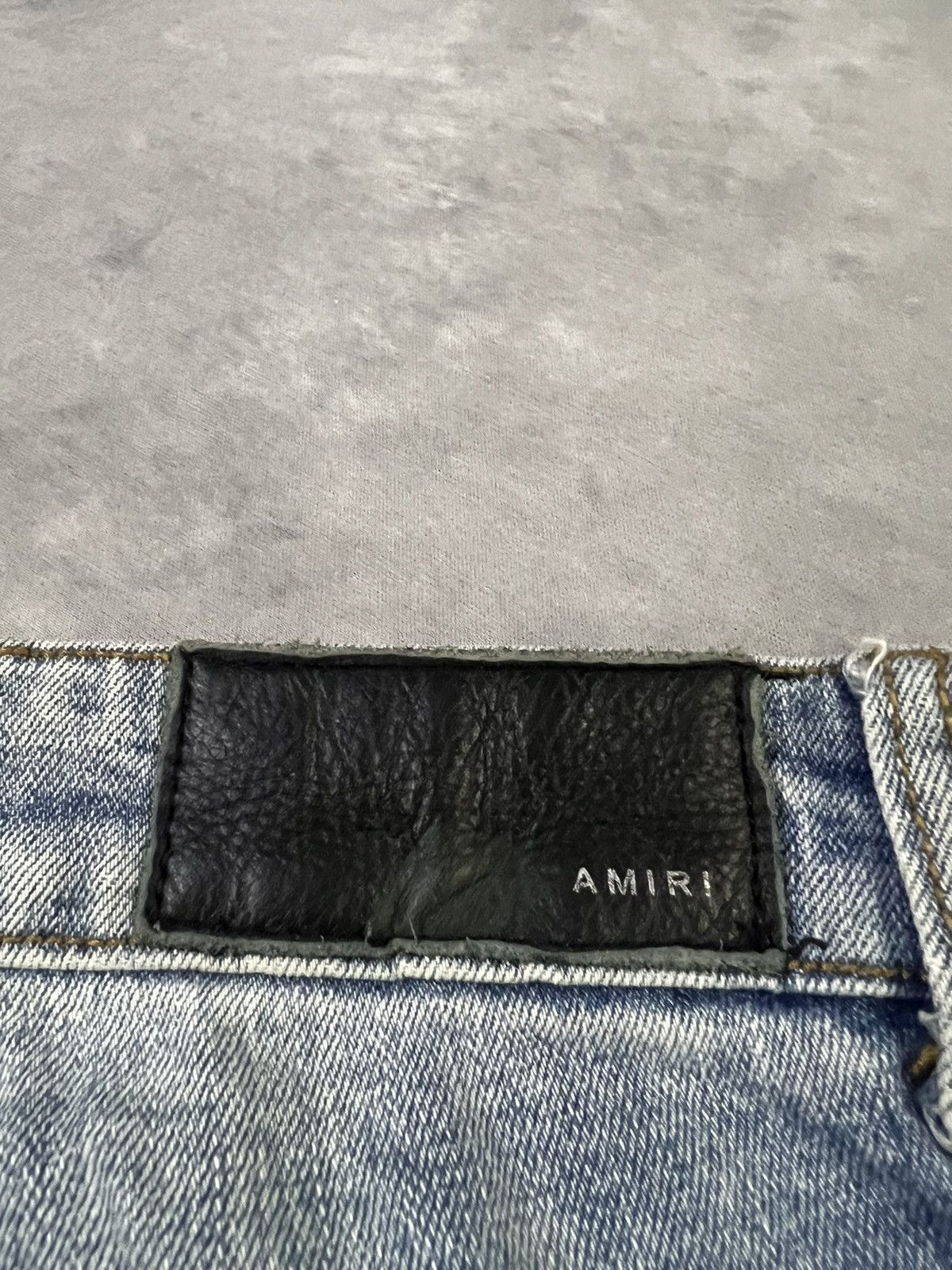 Number (N)ine 2000s Amiri Mx1 Distressed Ripped Wash Jeans Lgb Ifsix Size US 32 / EU 48 - 7 Thumbnail