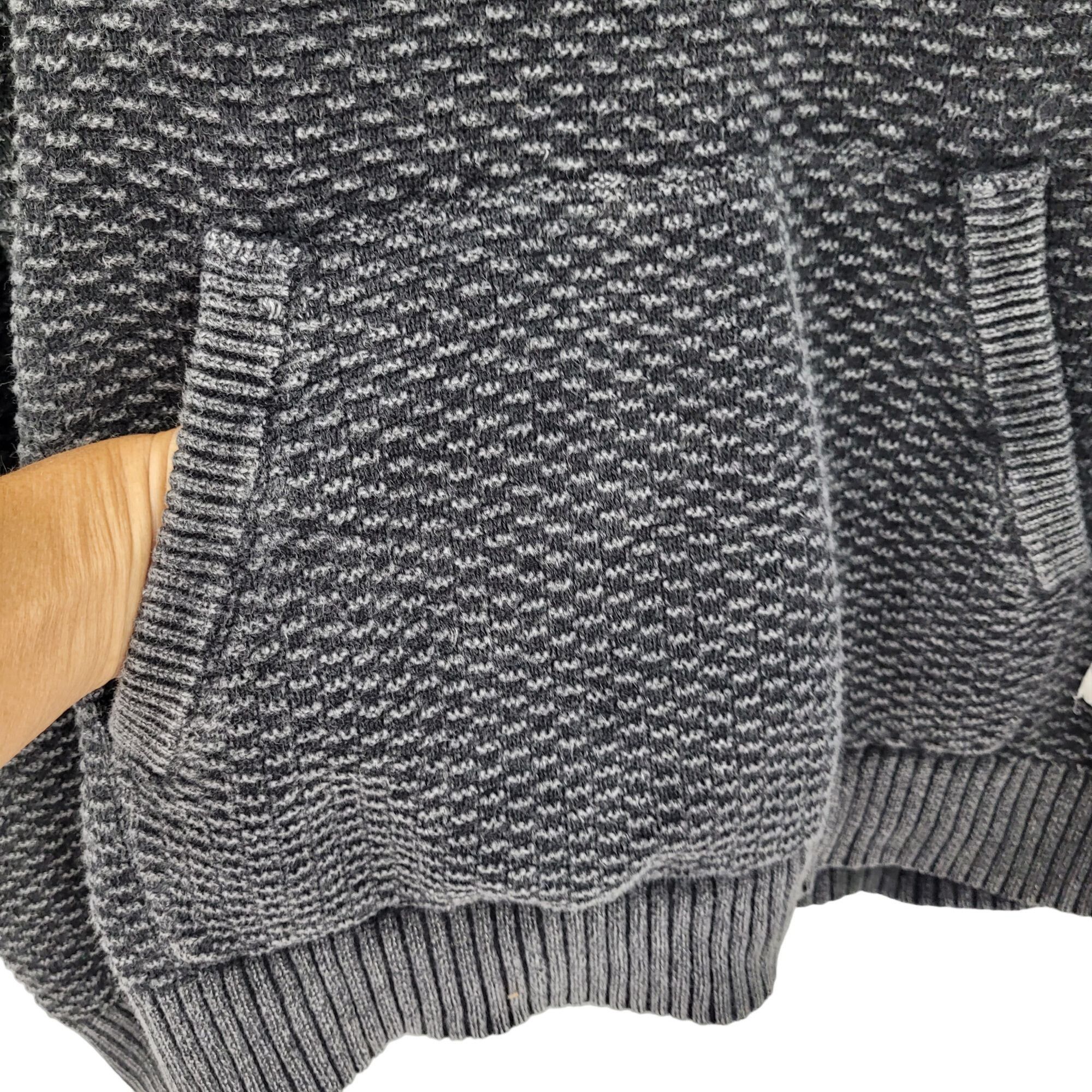 Modern Amusement Modern Amusement Grey Knit Pullover Hoodie M Textured Grunge Size US M / EU 48-50 / 2 - 7 Thumbnail