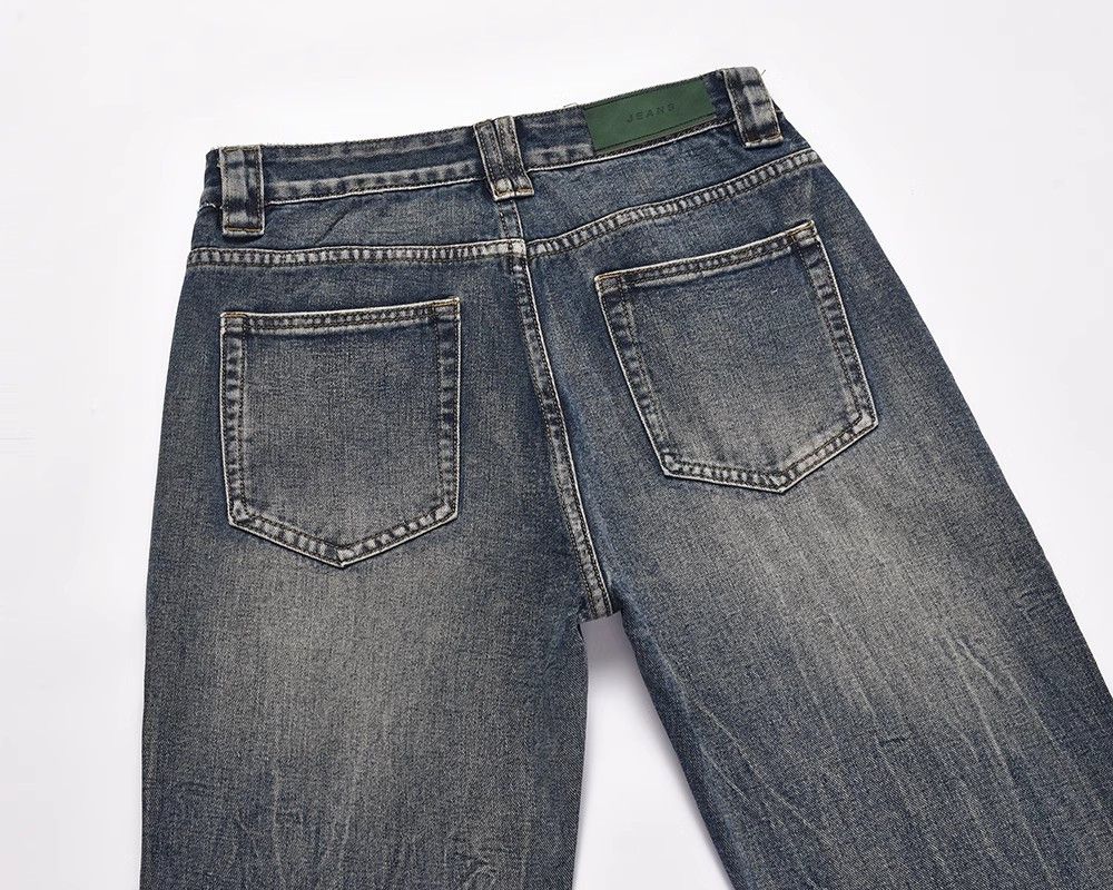 Japanese Brand × Jean Men's American loose casual distressed washed jeans Size US 34 / EU 50 - 4 Thumbnail