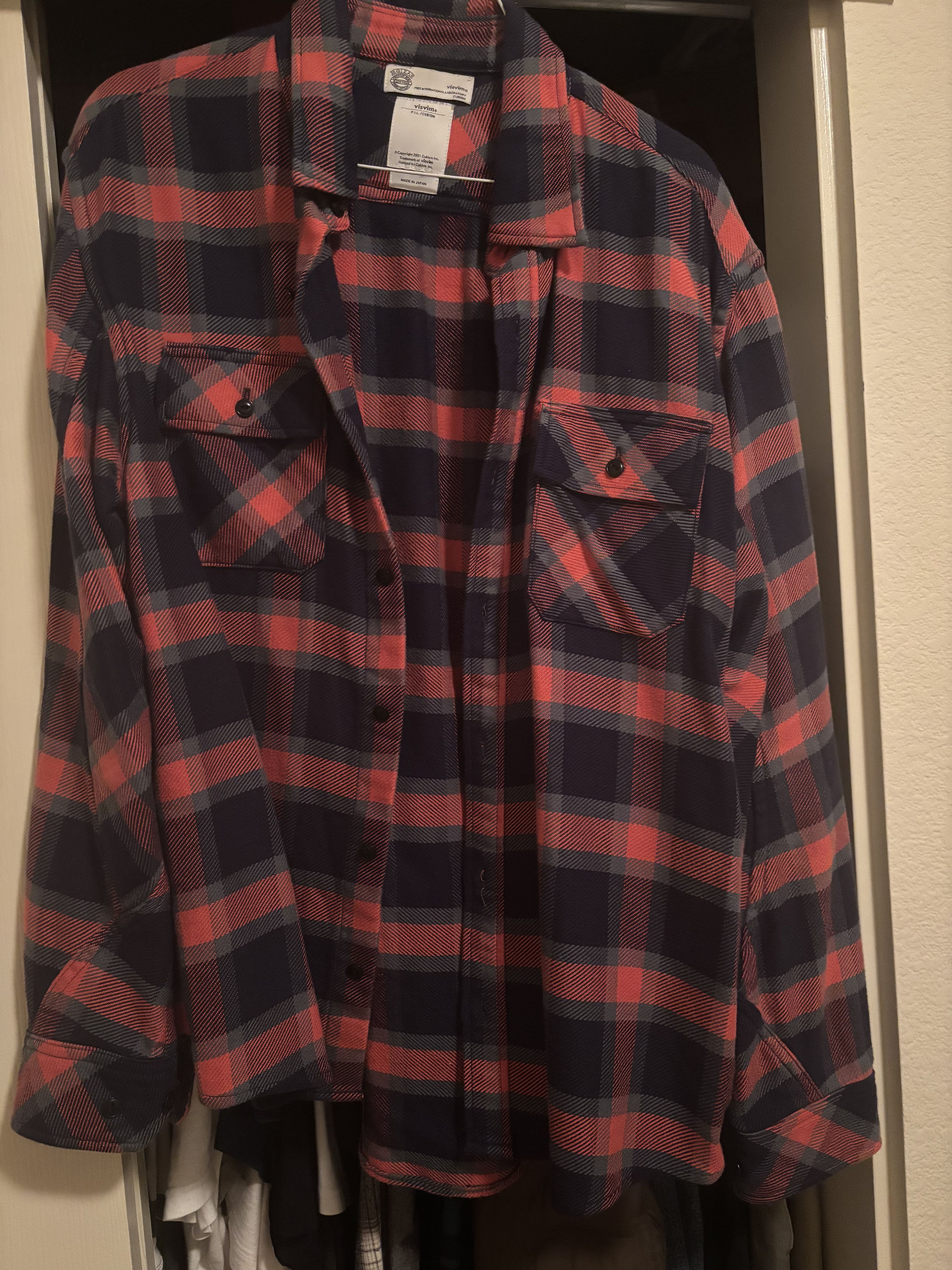 Visvim VISVIM ICT BLACK ELK FLANNEL SHIRT L/S KOFU | Grailed