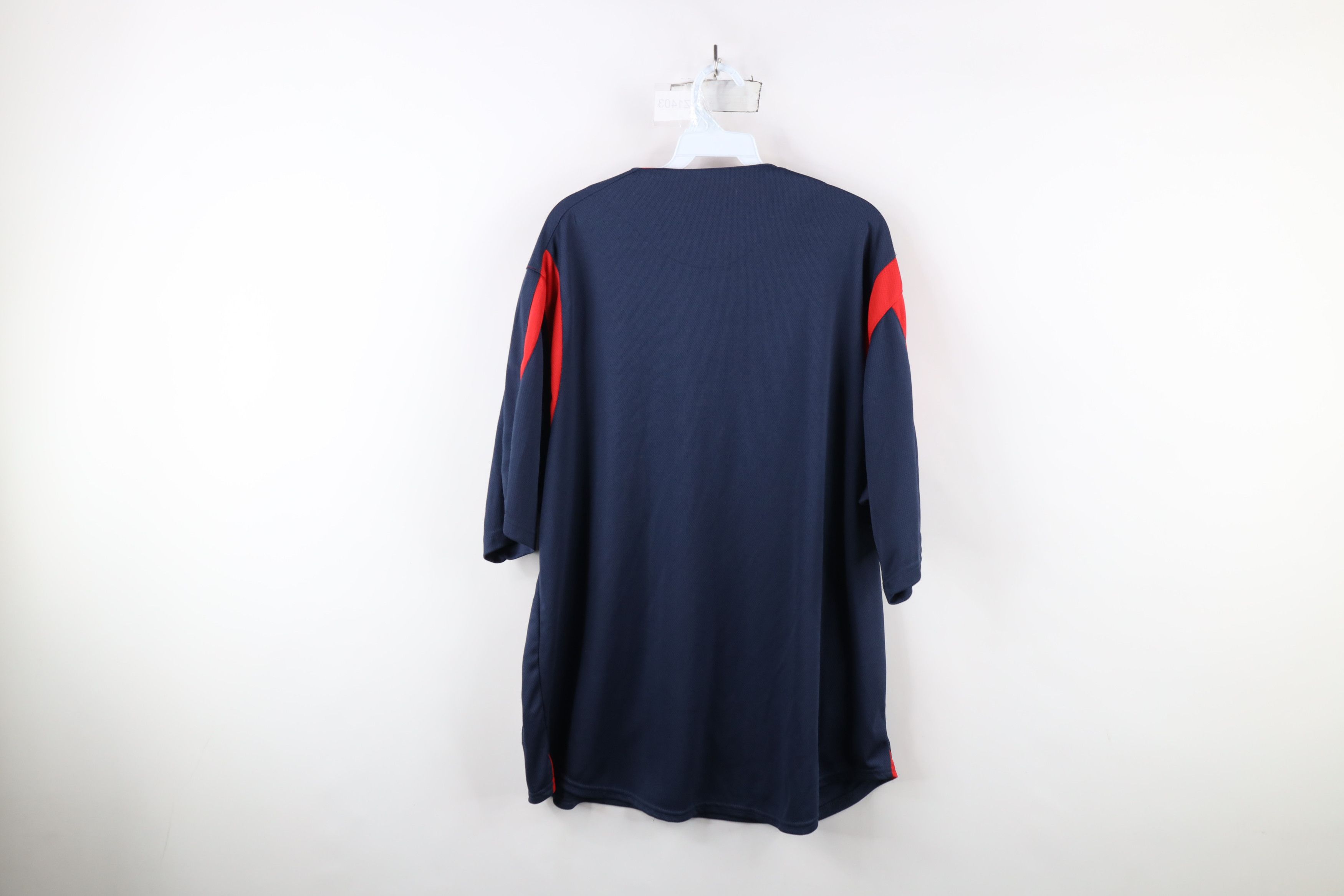 Vintage Vintage Spell Script Cleveland Indians Baseball Jersey Blue Size XL / US 12-14 / IT 48-50 - 9 Thumbnail