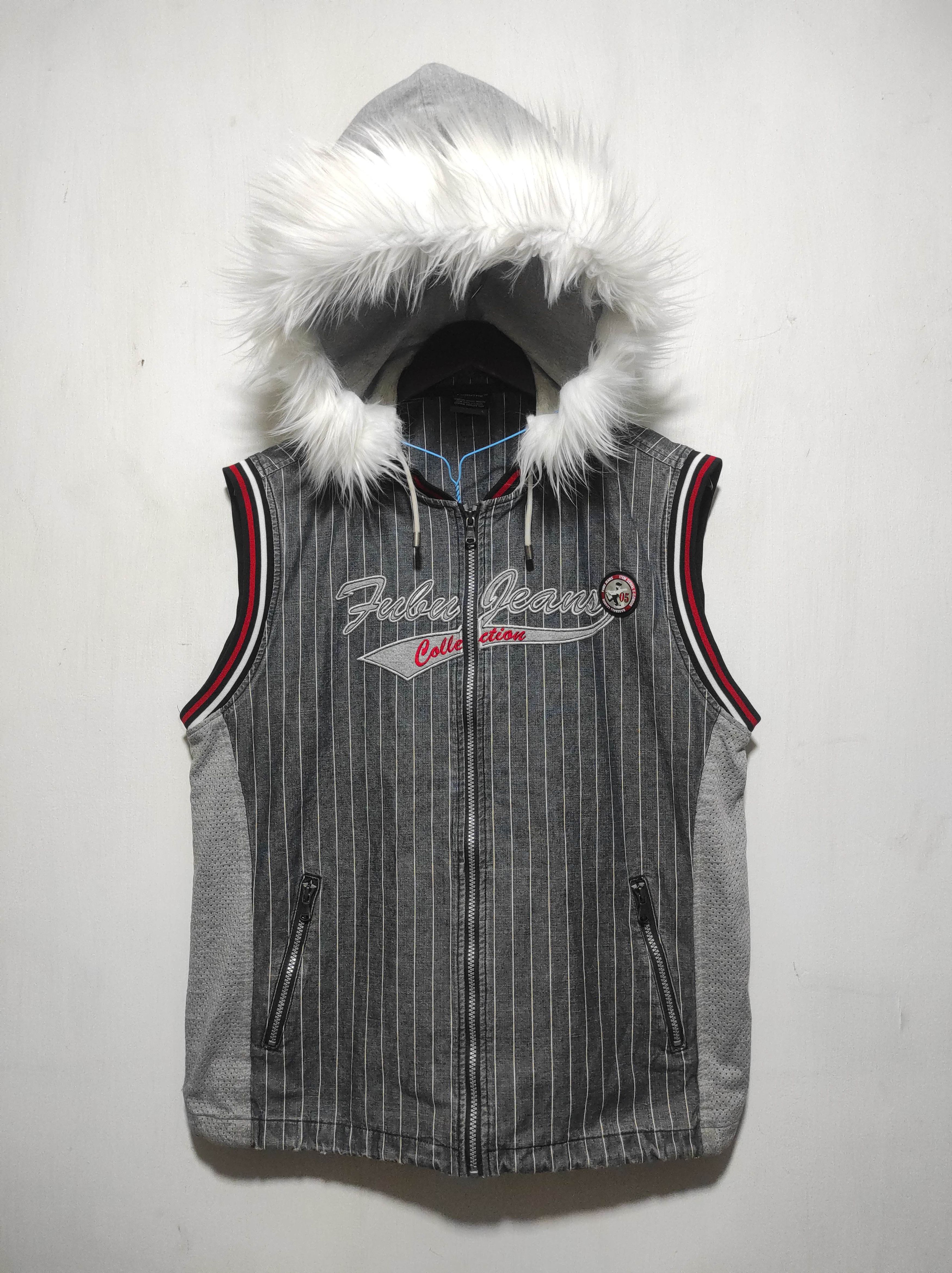 Fubu Fubu Jeans Tank Top Zip Fur Hoodie ifsixwasnine lgb style Size US L / EU 52-54 / 3 - 2 Thumbnail