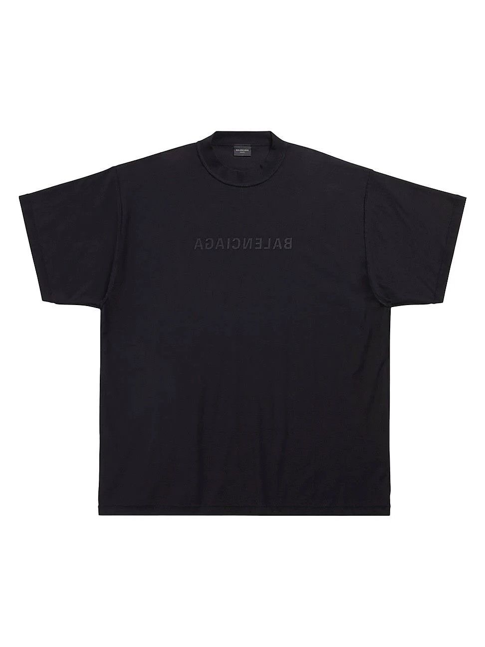 Balenciaga o1in1g0324 Mirror Balenciaga T-Shirt Oversized in Black Size US M / EU 48-50 / 2 - 1 Thumbnail