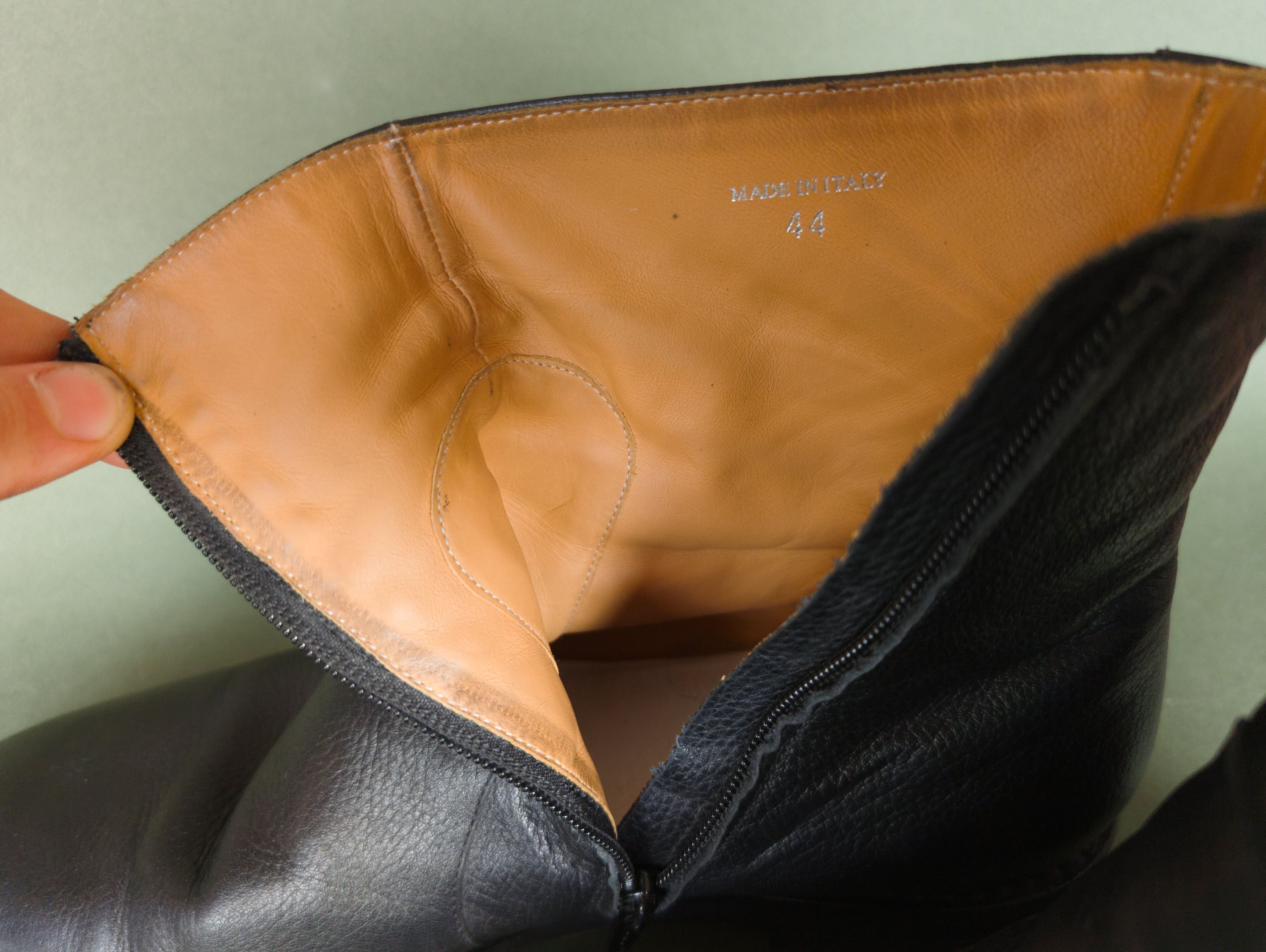 Maison Margiela Maison Margiela Pebbled Leather Side Zip Boots Size US 11 / EU 44 - 6 Thumbnail