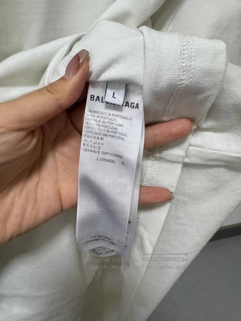 Balenciaga Balenciaga Short Sleeve T-Shirt, Size L, Beige Size US L / EU 52-54 / 3 - 5 Thumbnail