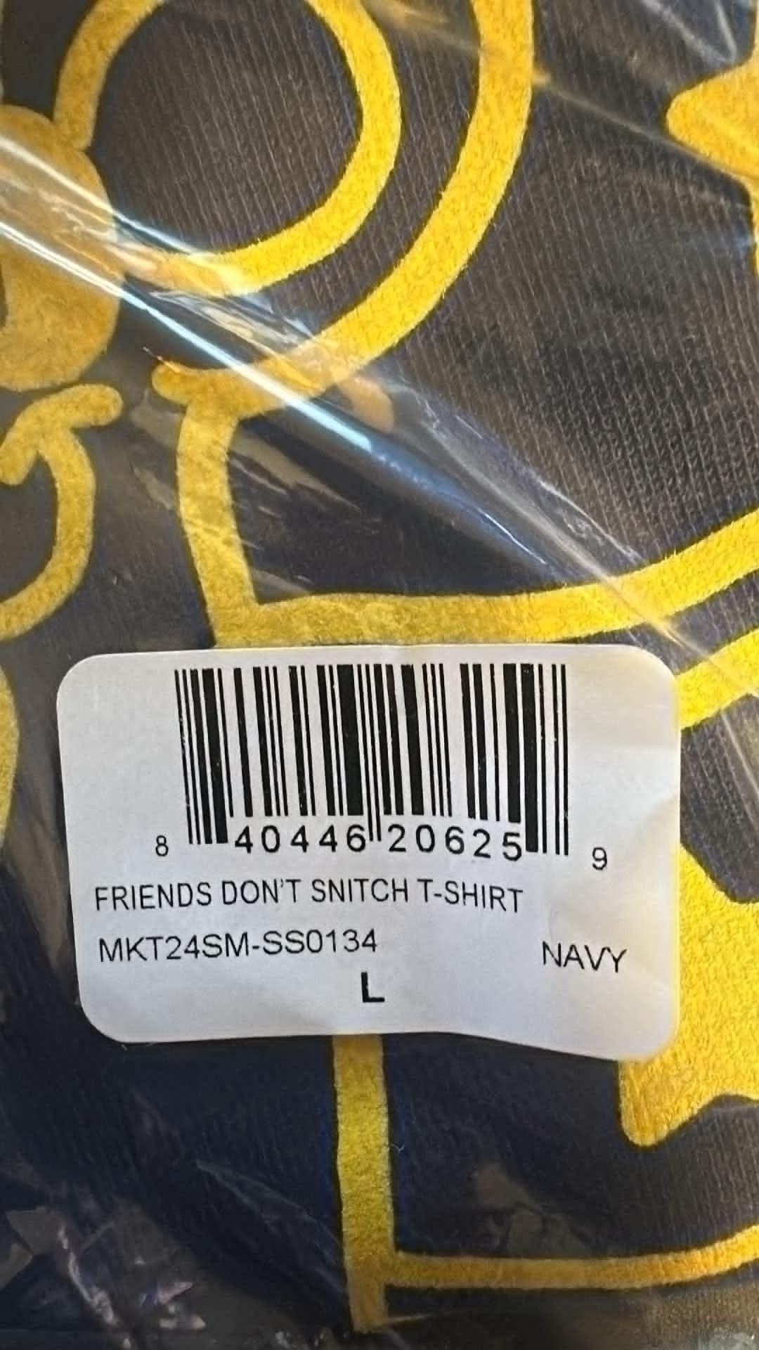Market Market (Chinatown Market) Friends Don't Snitch T-shirt Size US L / EU 52-54 / 3 - 3 Thumbnail
