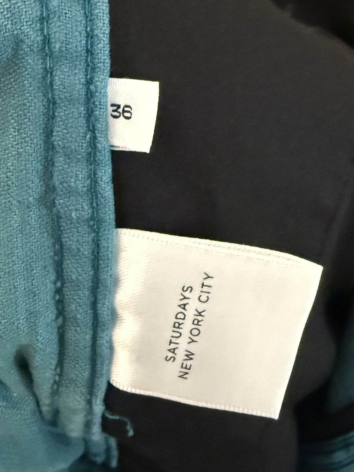 Saturdays NYC Saturdays NYC corduroy carpenter pants, teal Size US 36 / EU 52 - 7 Thumbnail