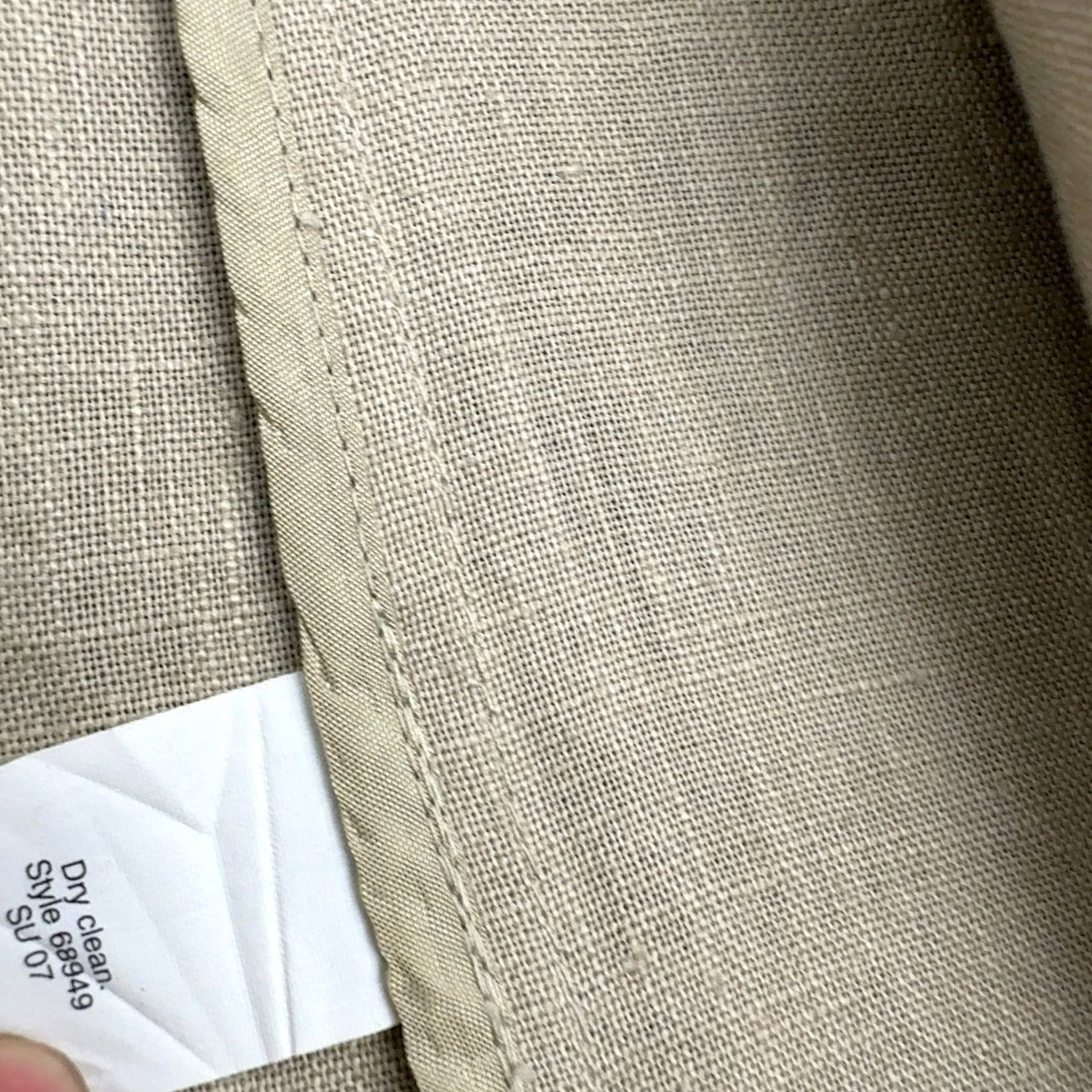 J.Crew J.CREW Blazer Mens 42R Tan Linen 3 Button Single Vent Classic Professional Style Size 42R - 4 Thumbnail