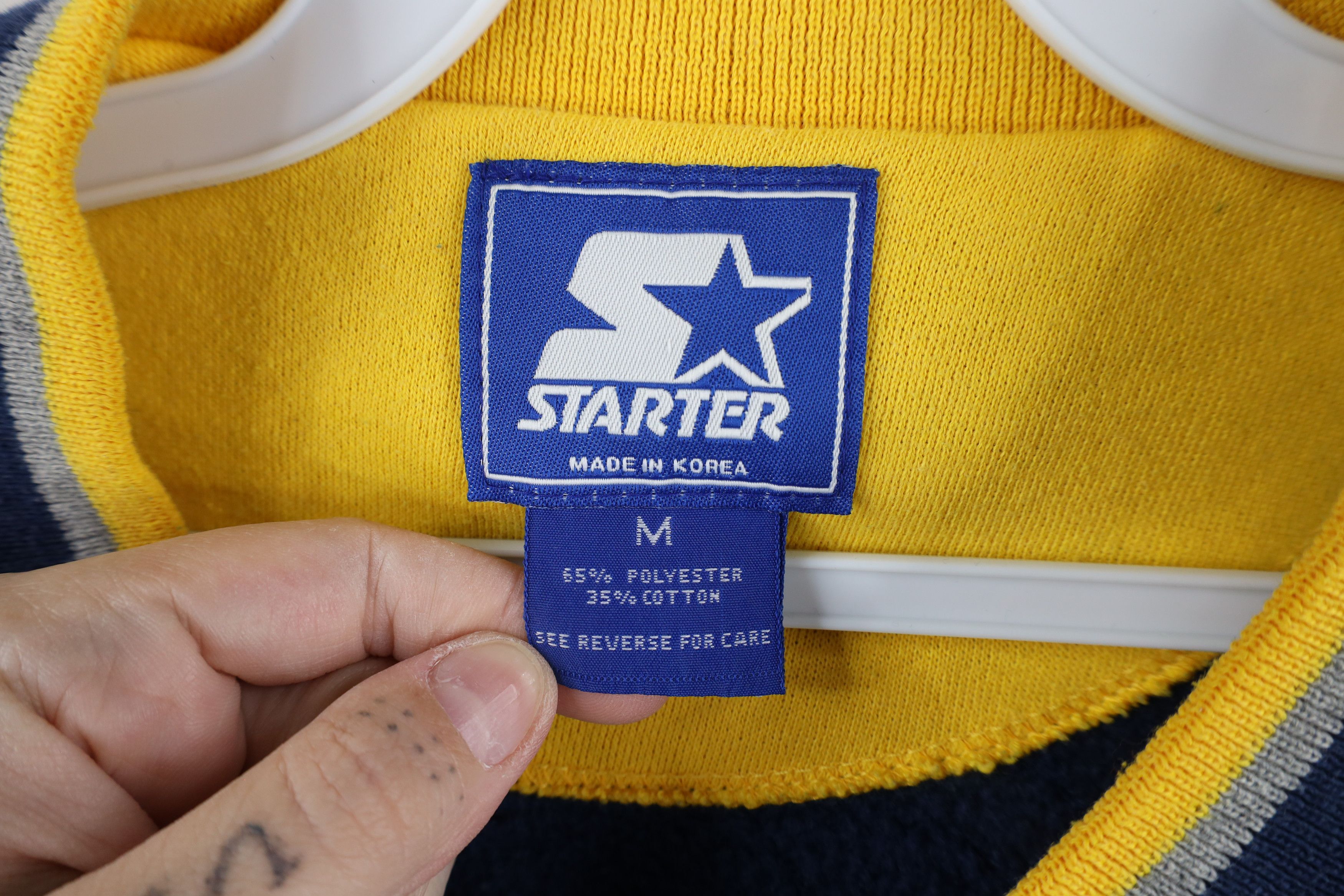 Starter × Vintage Vintage 90s Starter Michigan Heavyweight Sweatshirt Size US M / EU 48-50 / 2 - 6 Thumbnail