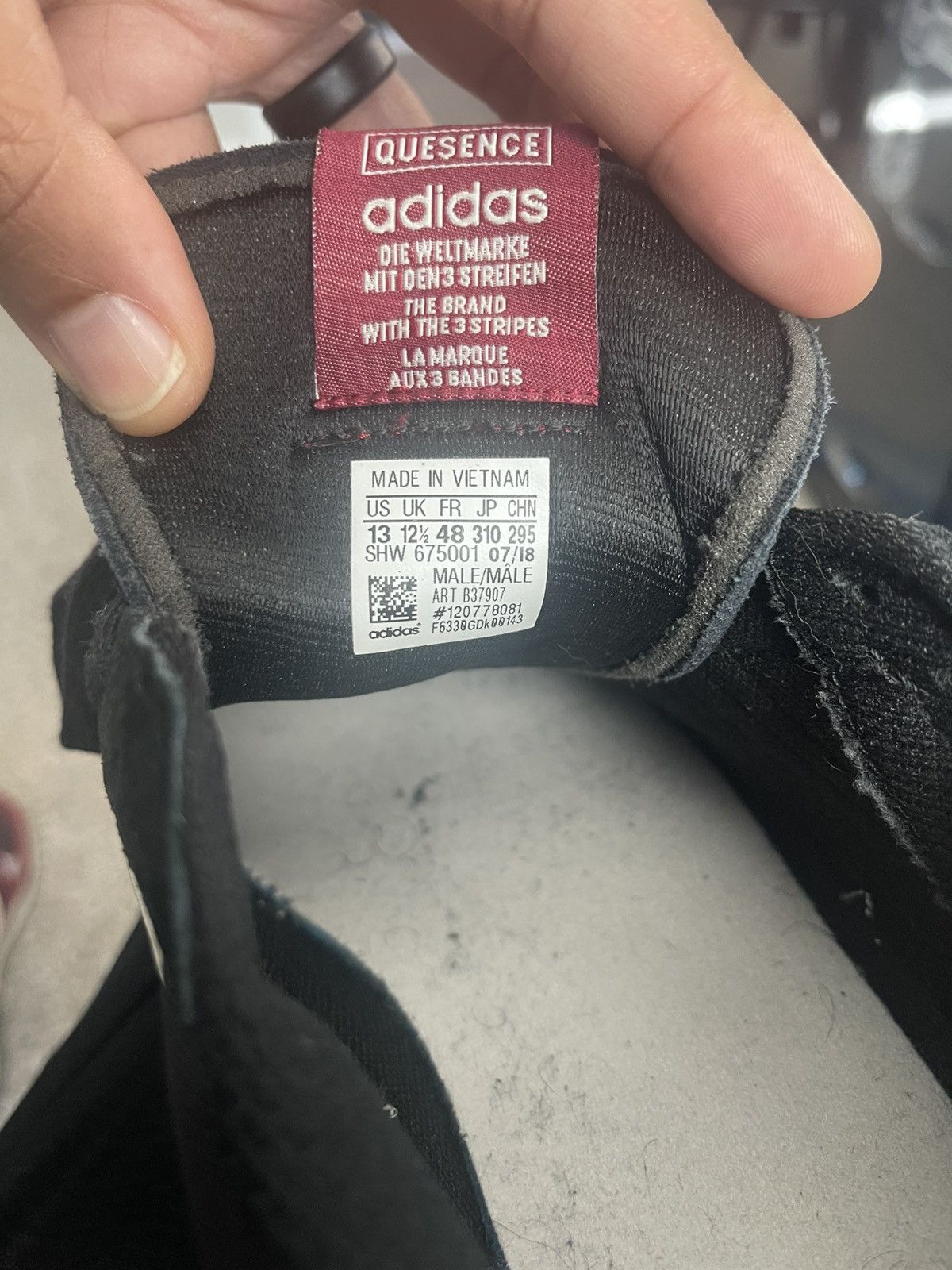 Adidas Adidas Quesense Collegiate Burgundy colorway Size US 13 / EU 46 - 9 Thumbnail