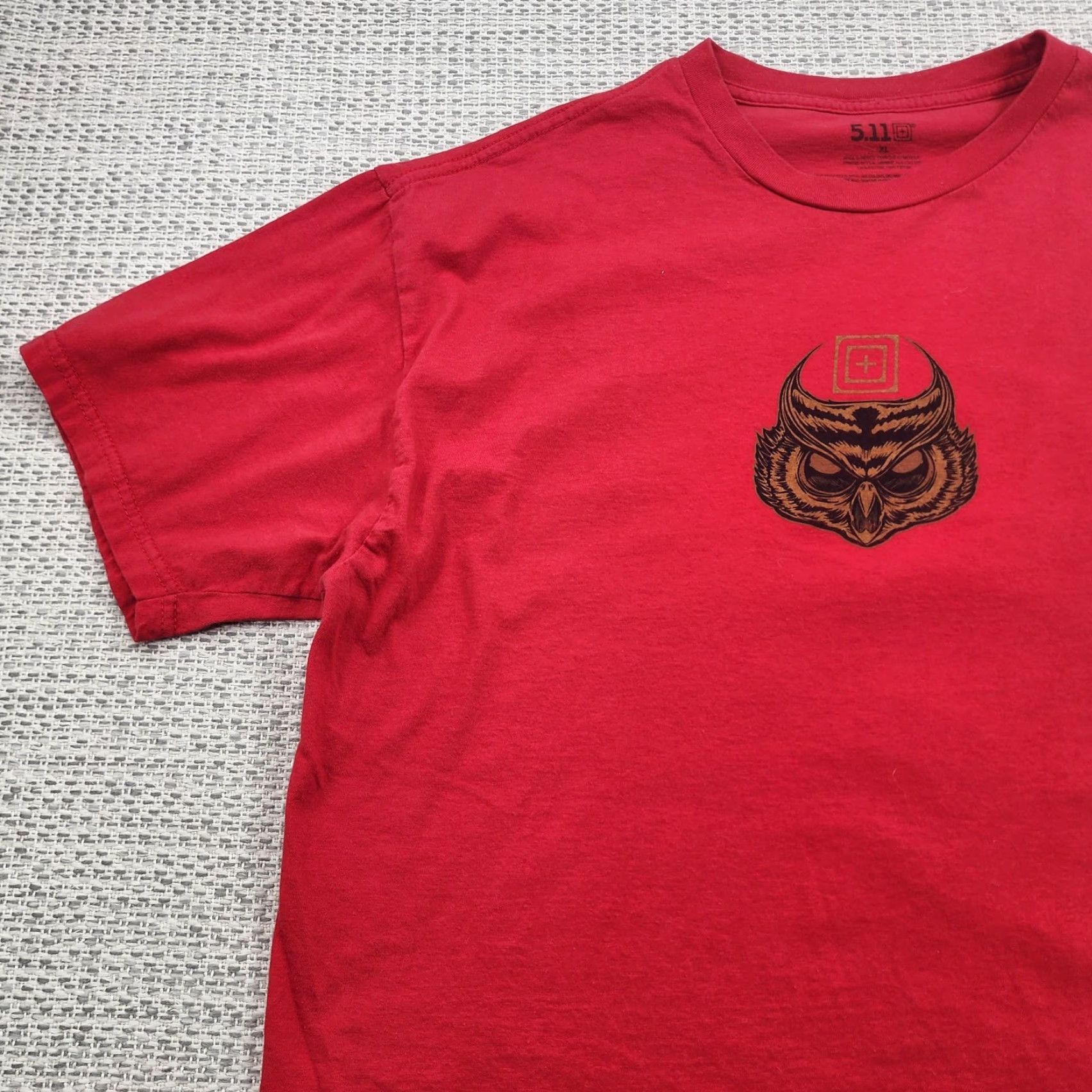 Vintage 5.11 Tactical Shirt Mens XL Red Owl Graphic Short Sleeve Crewneck T-Shirt Tee Size US XL / EU 56 / 4 - 4 Thumbnail