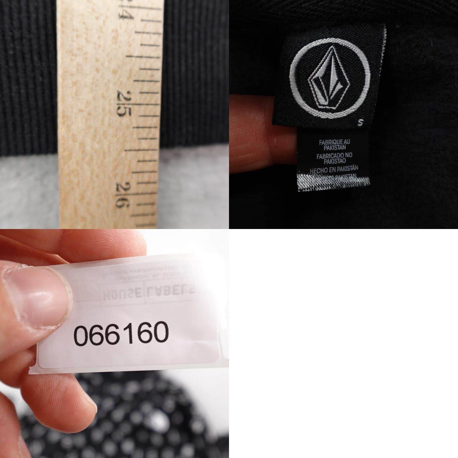 Volcom Volcom Hoodie Mens Small Black All Over Print AOP Pullover Sweatshirt Skater Size US S / EU 44-46 / 1 - 8 Thumbnail