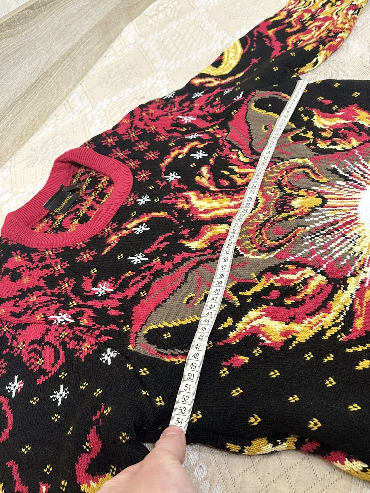 Vintage 🔥 Lord of the Rings Epic Gandalf Fight Art Sweater Pullover Size US L / EU 52-54 / 3 - 8 Thumbnail