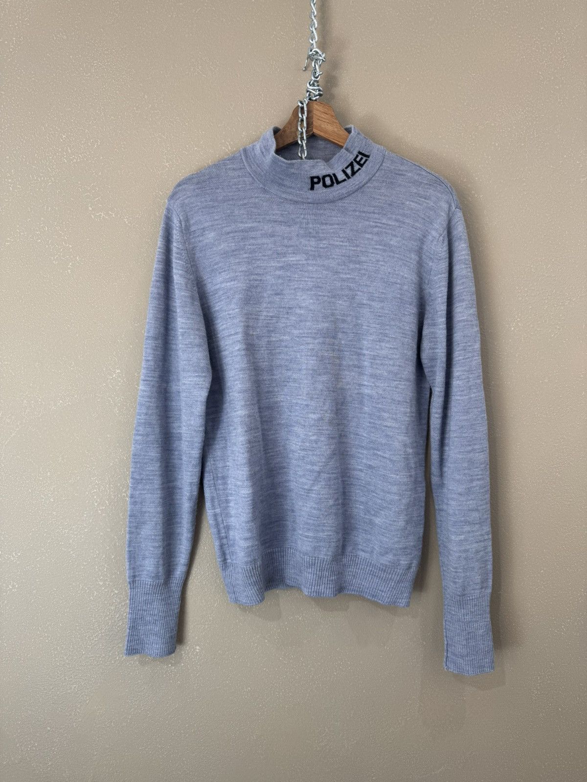 Vintage Vintage 90s OG Polizei Turtleneck Sweater Archive Military Size US M / EU 48-50 / 2 - 1 Thumbnail