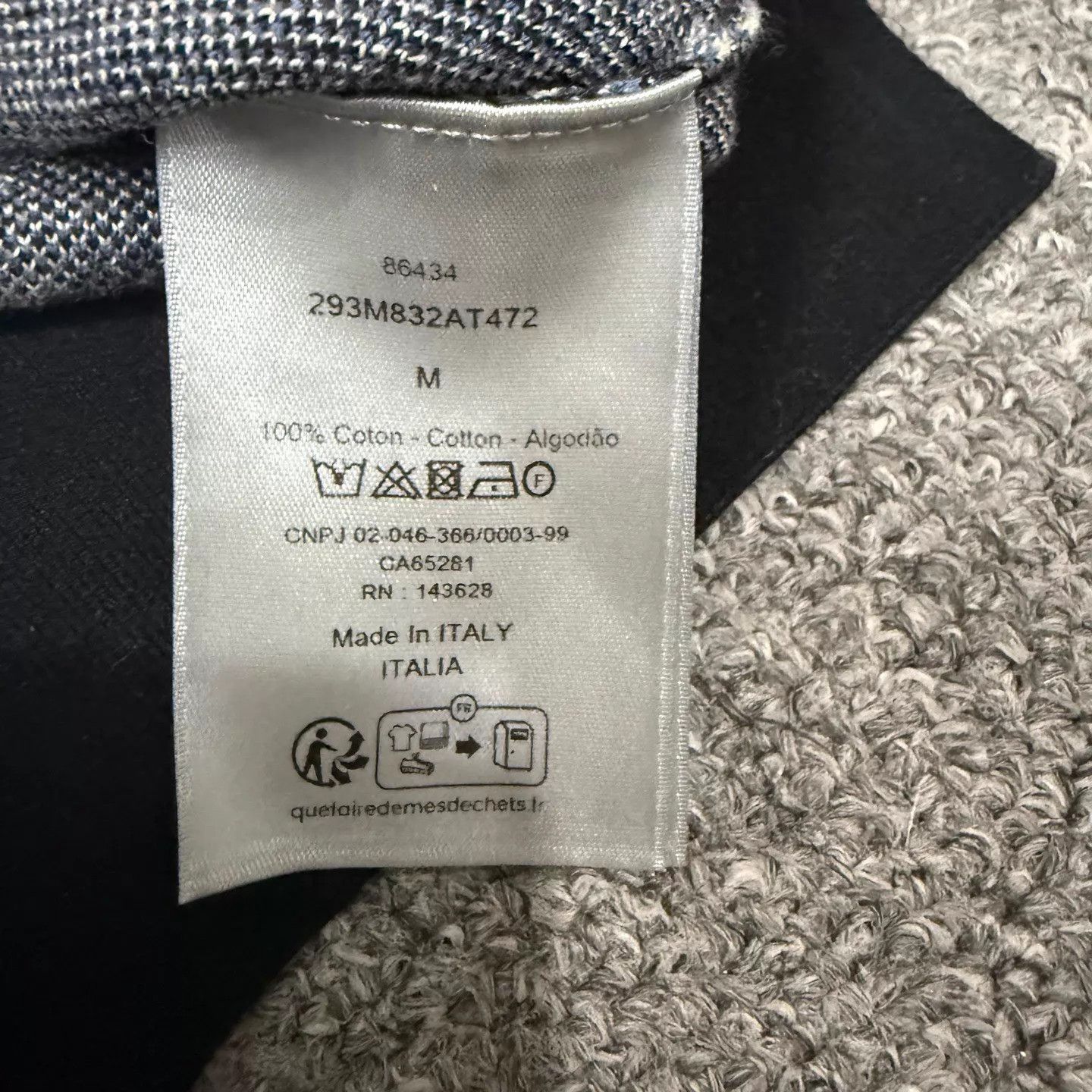 Dior Dior B&W Oblique All-Over Print SS Polo M Unused Size US M / EU 48-50 / 2 - 4 Thumbnail